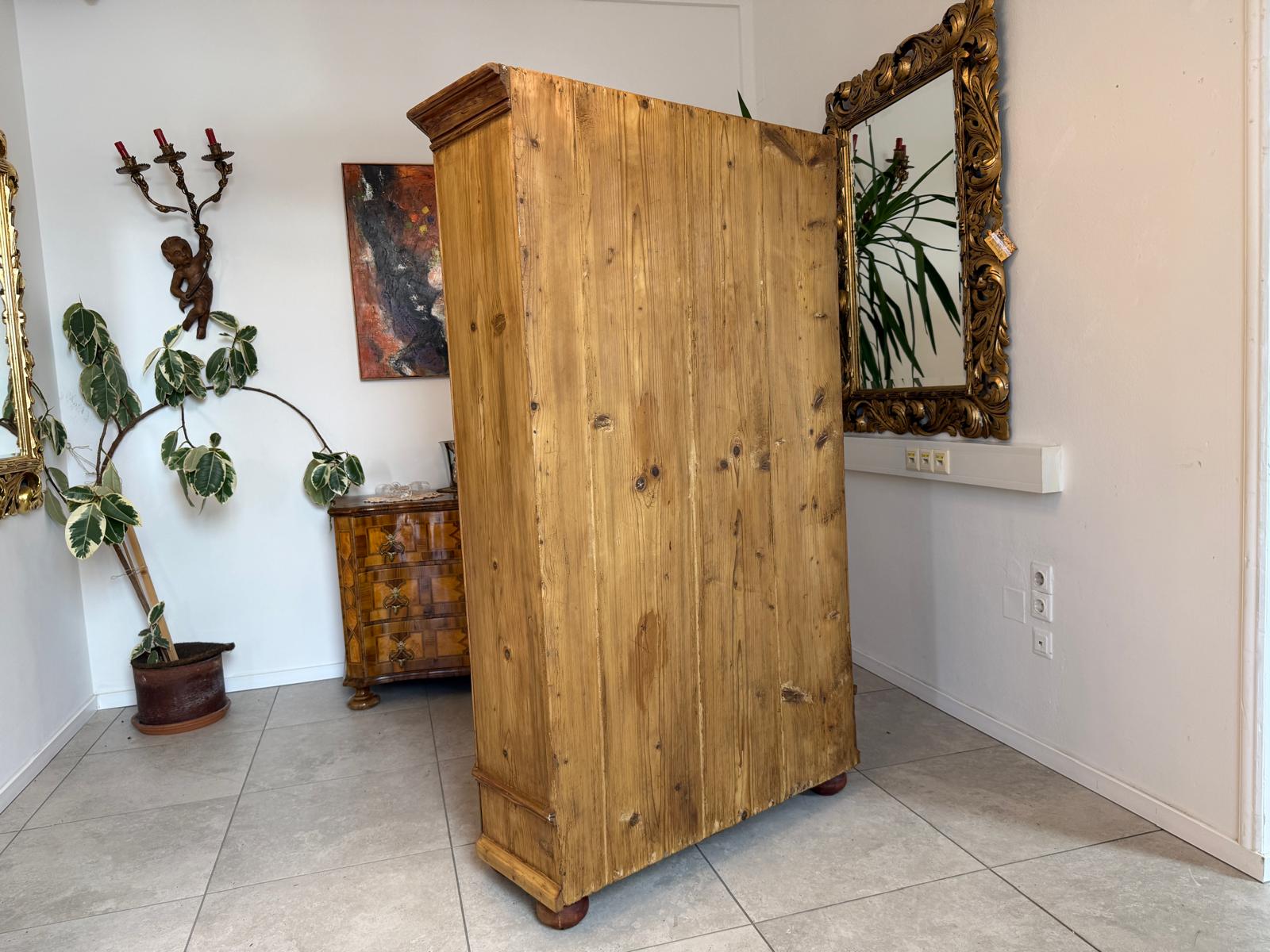 Sale Biedermeier Bauernschrank Naturholzschrank Weichholz Tirol D2652