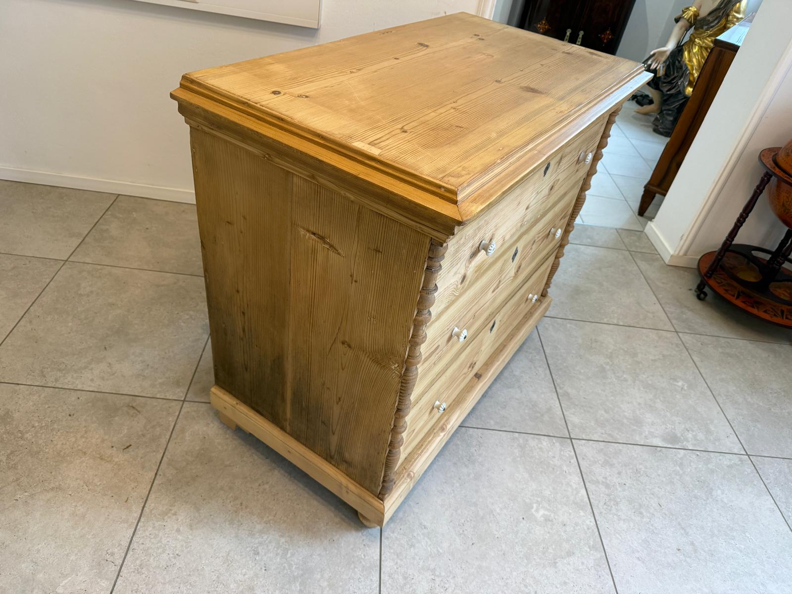 SALE Restaurierte Gründerzeit Kommode Ladenkommode Weichholz D1077