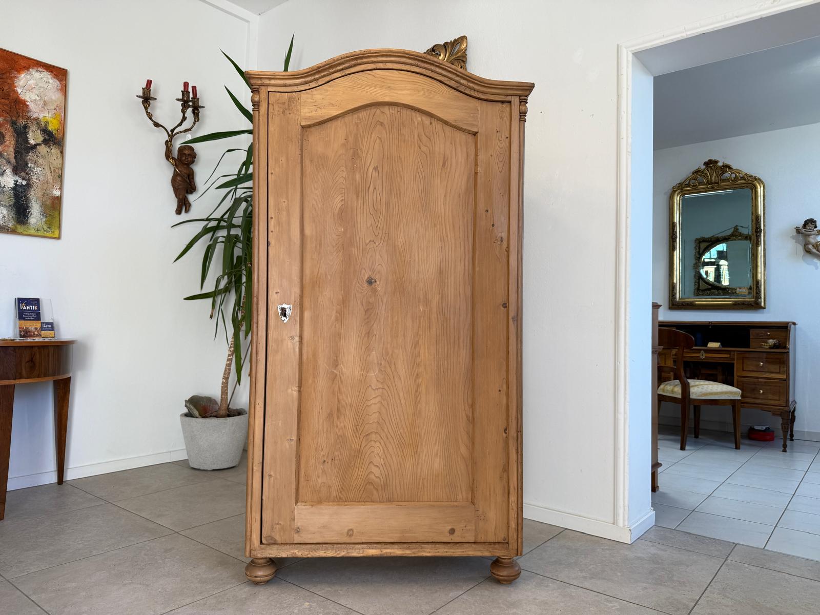 Originaler 1 türiger Bauernschrank Gründerzeit Naturholzschrank G2288
