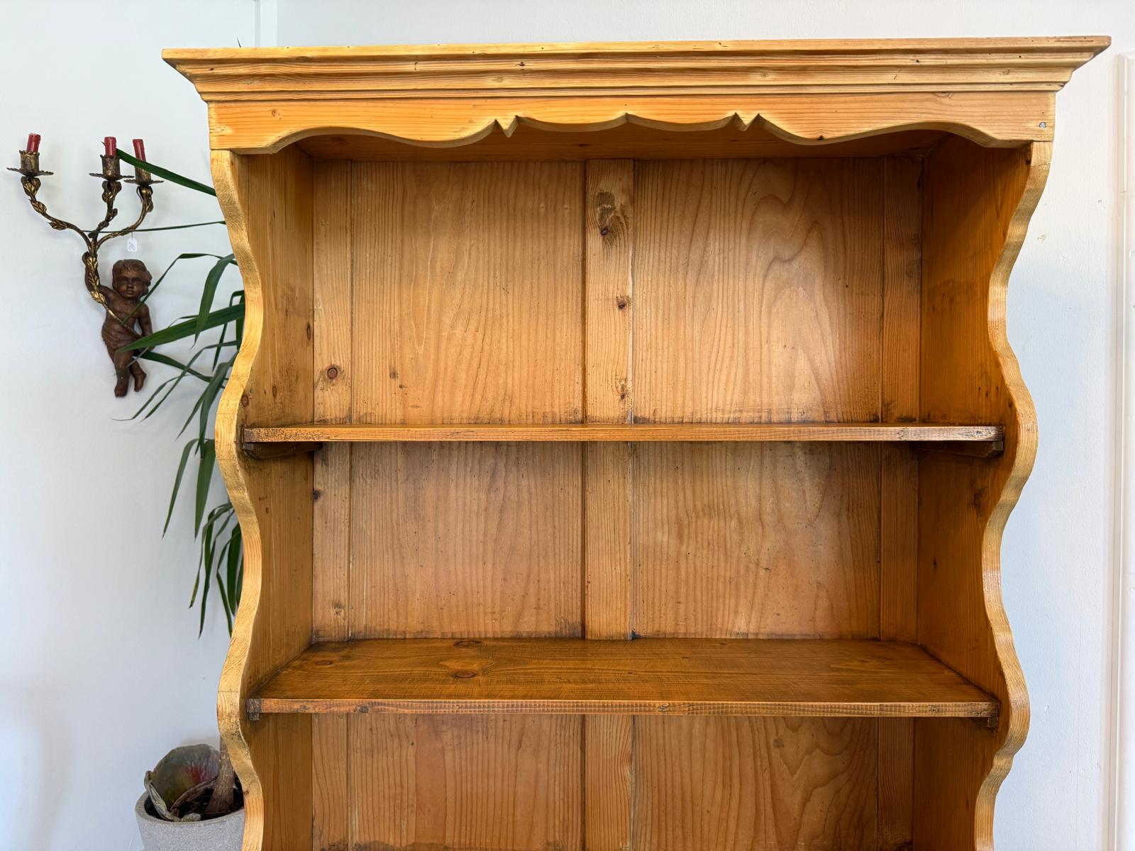 Altes Bauernregal Bücherregal Stellage Bauernschrank Naturholzmöbel G1830