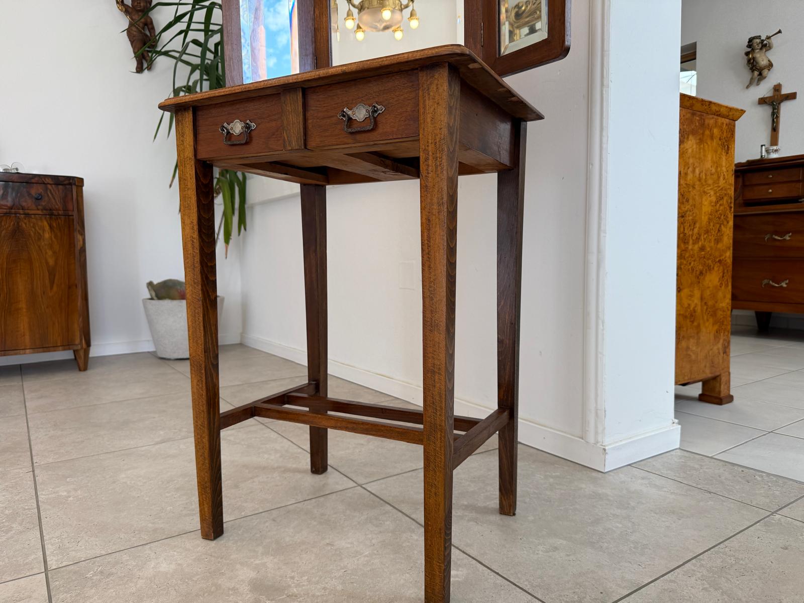 Restaurierter Jugendstil Tisch Schminktisch Beistelltisch G1958