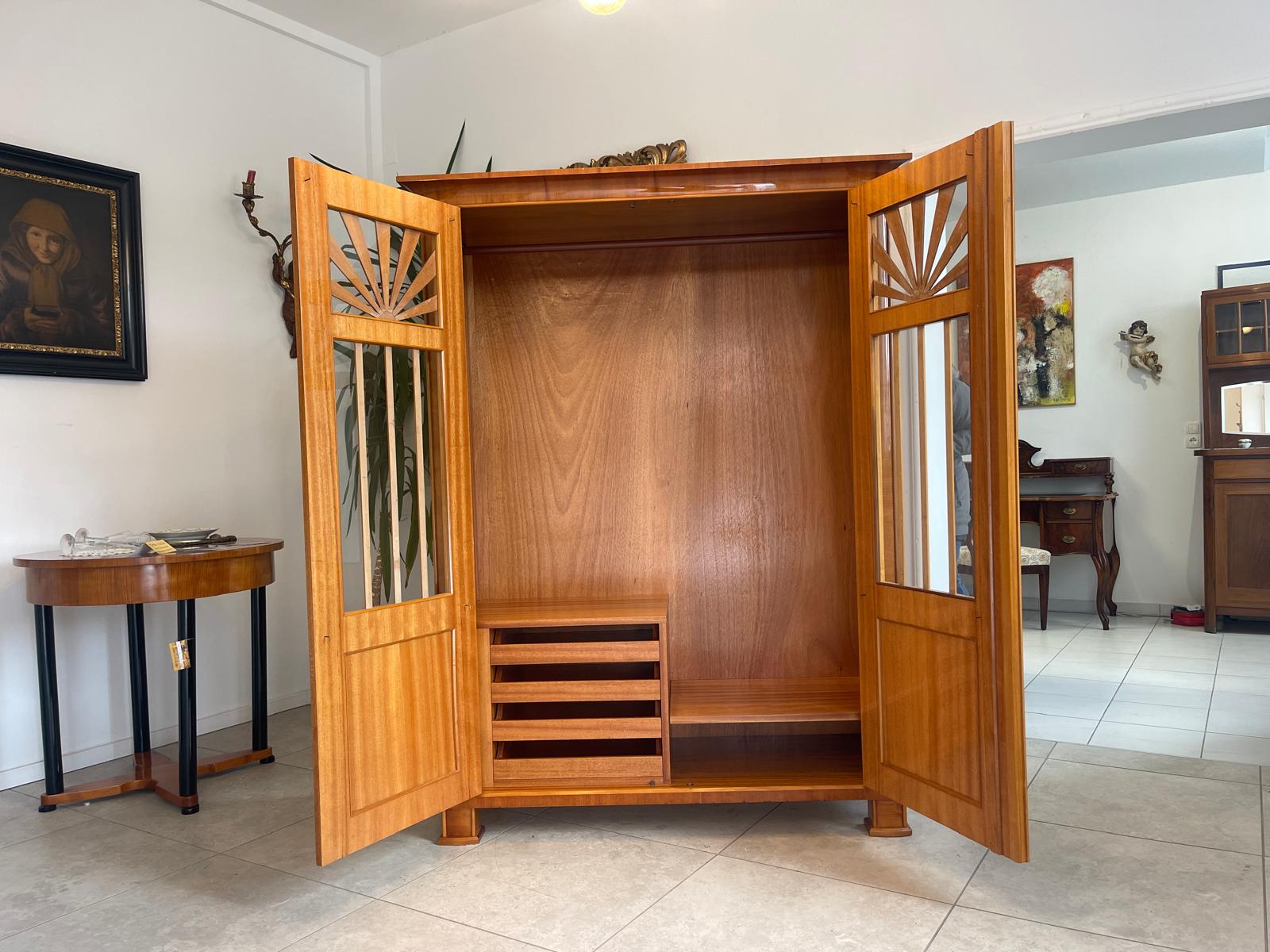 Stilvitrine Biedermeier Glasschrank Bücherschrank G1218