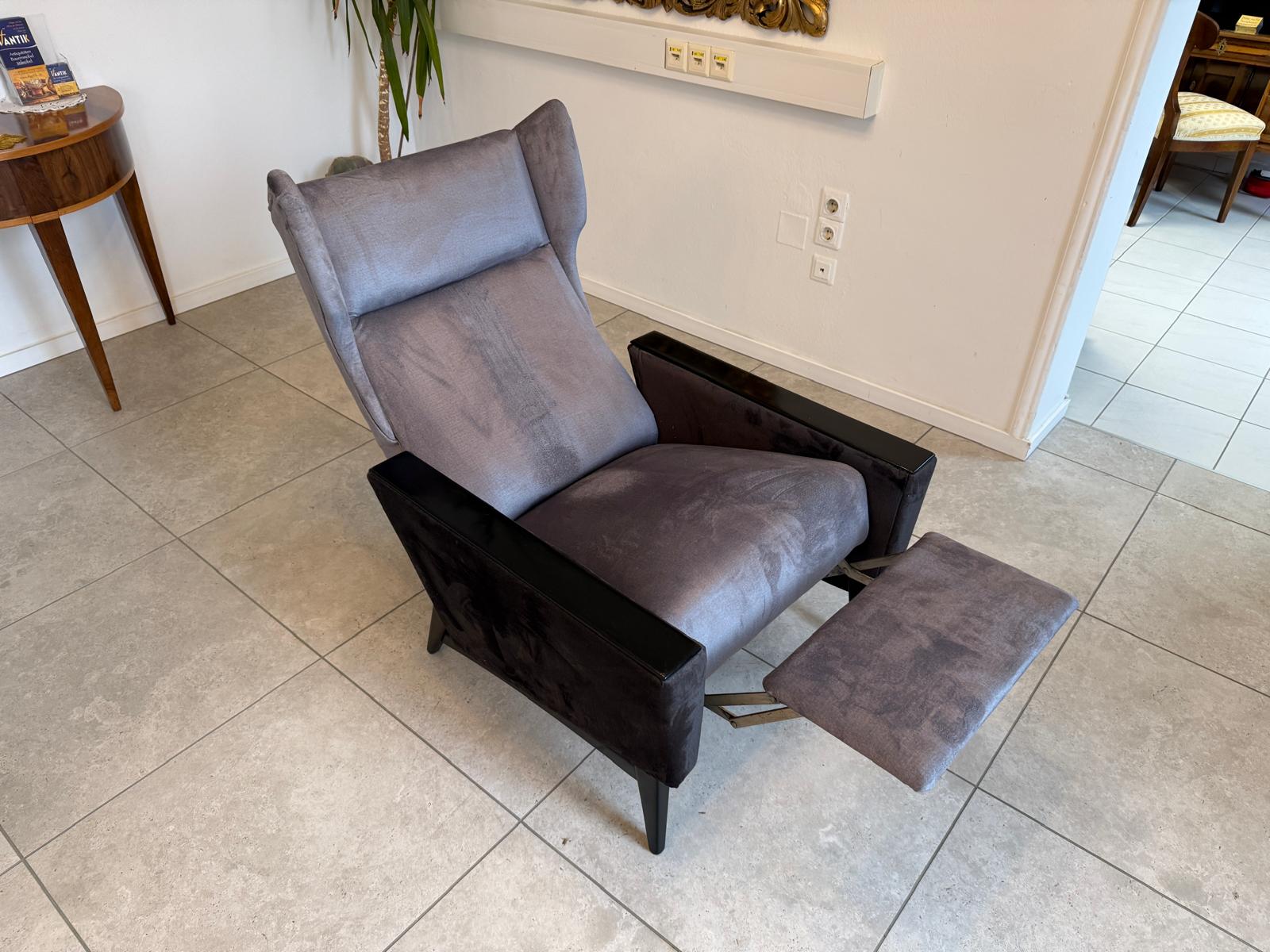 Art Deco Fauteuil Designerstuhl Liegestuhl Antiquität G2270