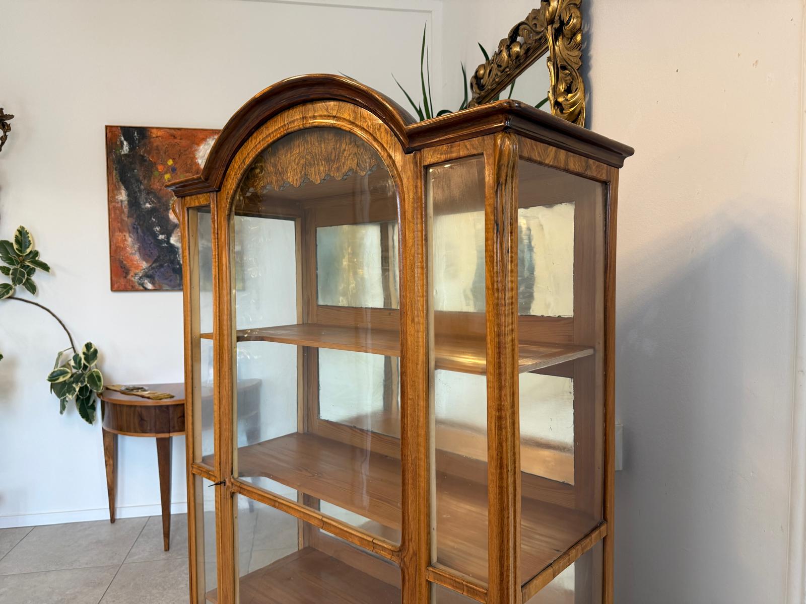 SALE Originale Spätbiedermeier Vitrine Bücherschrank Sammlervitrine Antiquität G2252