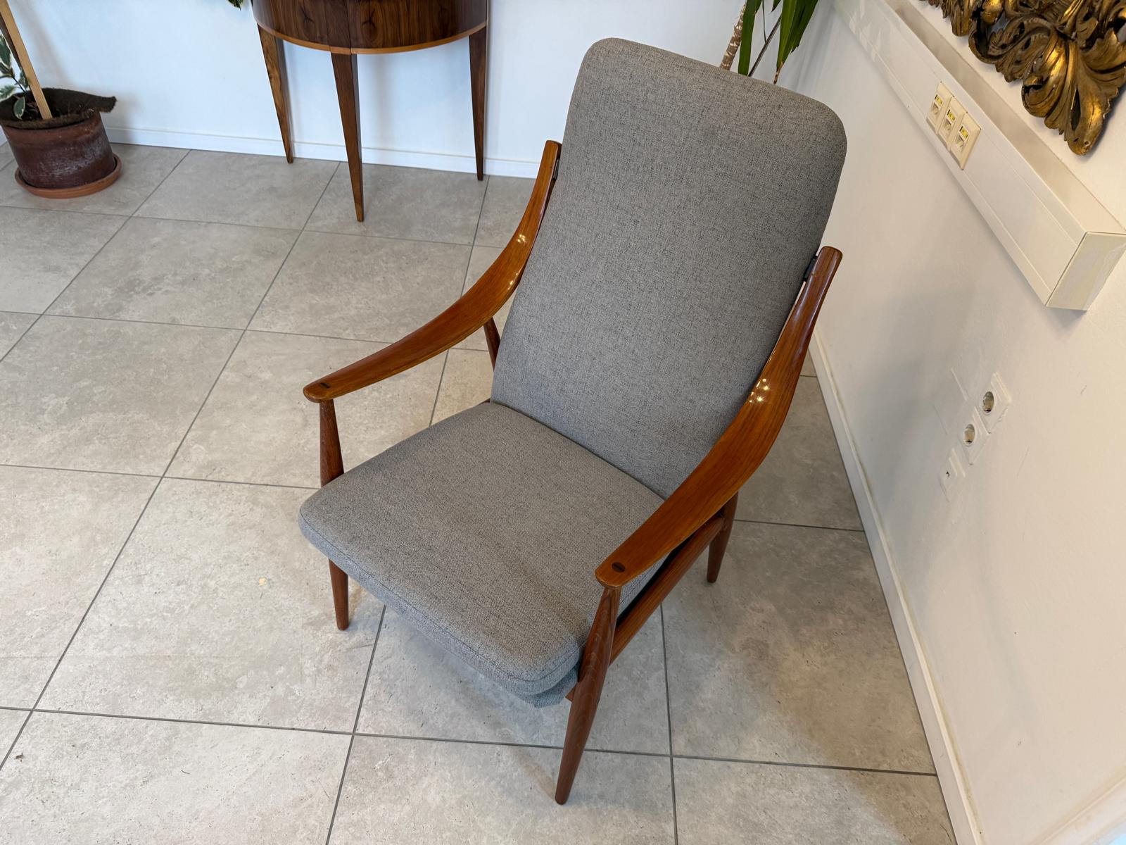 Perfekter dänischer Armlehnsessel Stuhl Buchenholz G2265