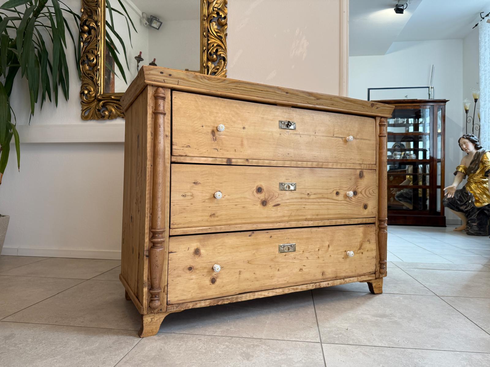 Antik originale Biedermeier Kommode Ladenkommode B2125
