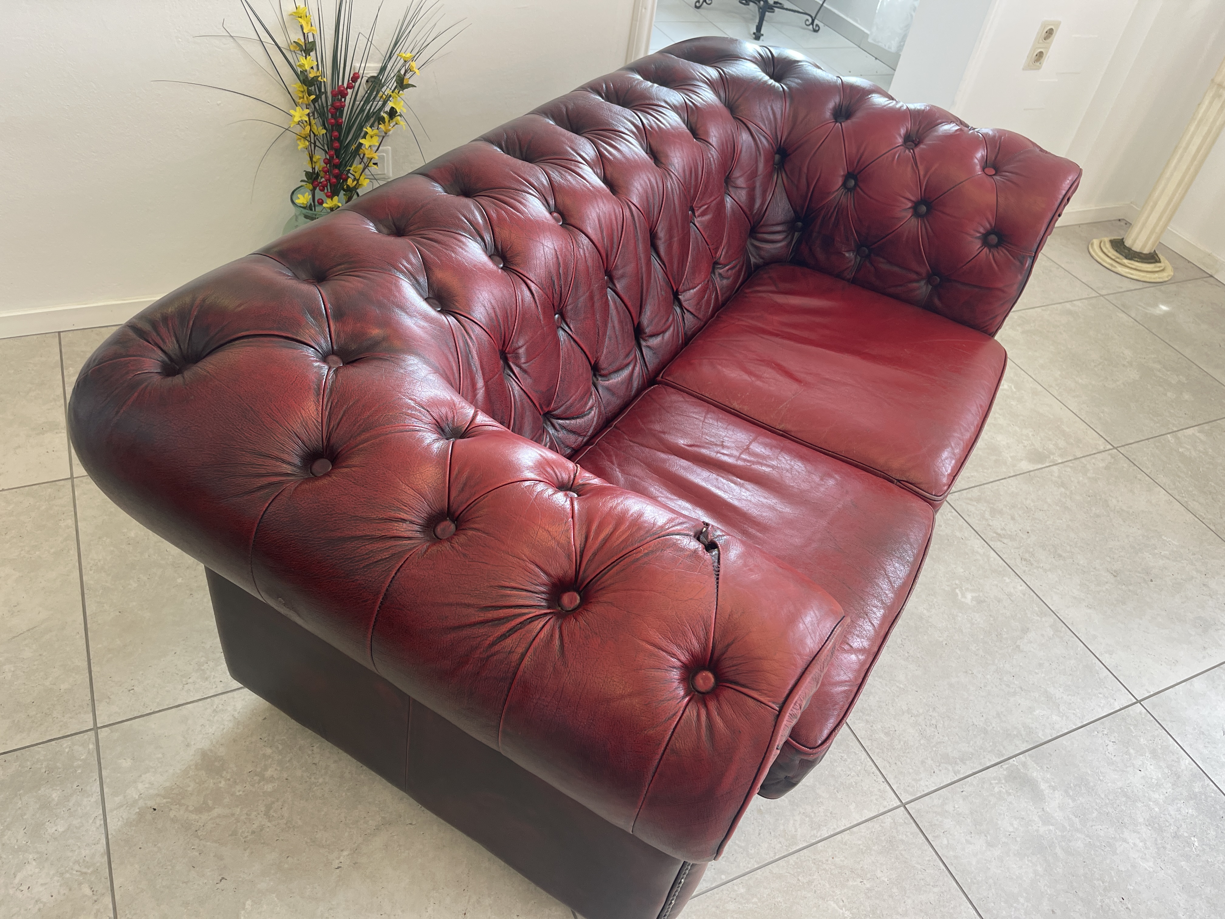 IMG_17393e9GOQijGVai4 Cult Chesterfield 3er Sofa Couch Clubsofa A4556