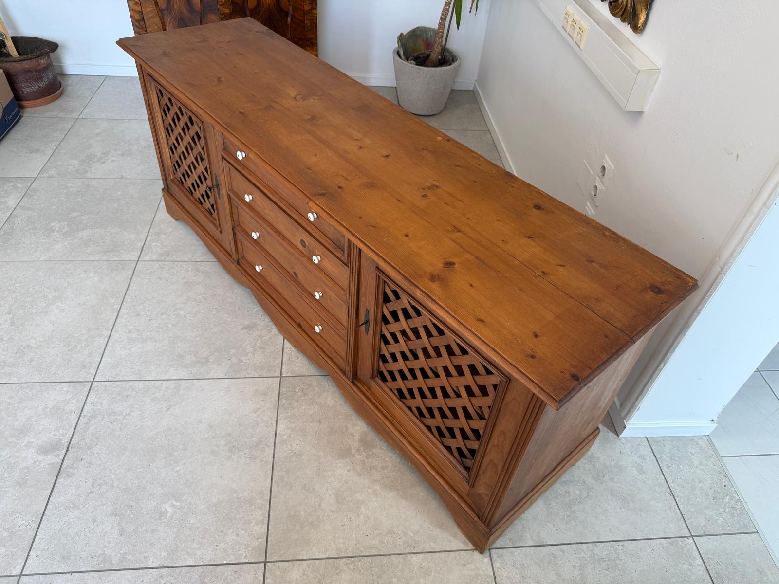 Bäuerliche Ladenkommode Apothekenschrank Anrichte D2445