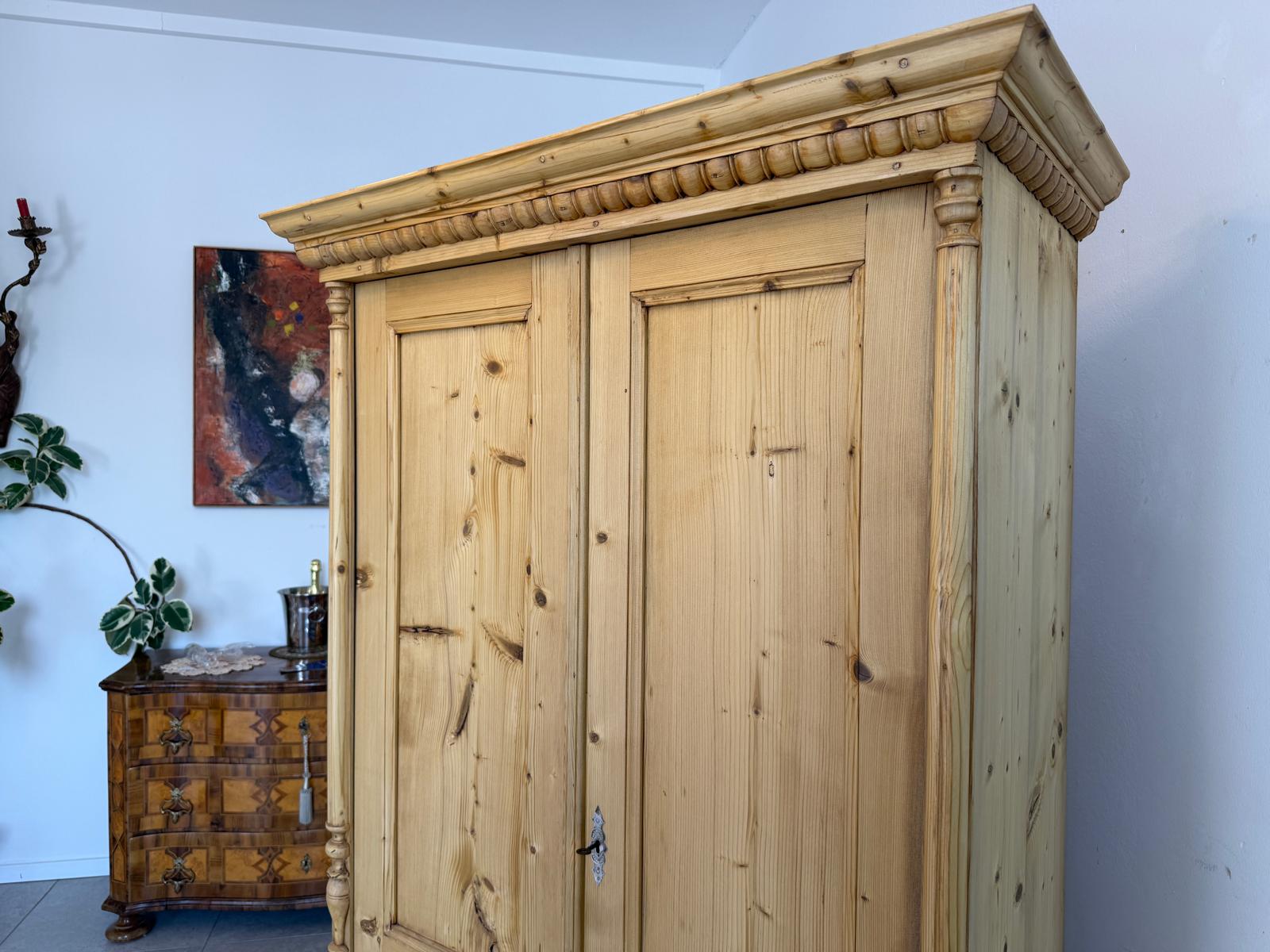 Sale Gründerzeit Bauernschrank Weichholz Steiermark D2779