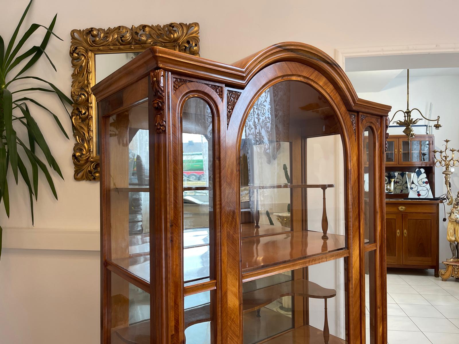 SALE Gründerzeit Vitrine Bücherschrank Sammlervitrine Antiquität G1187