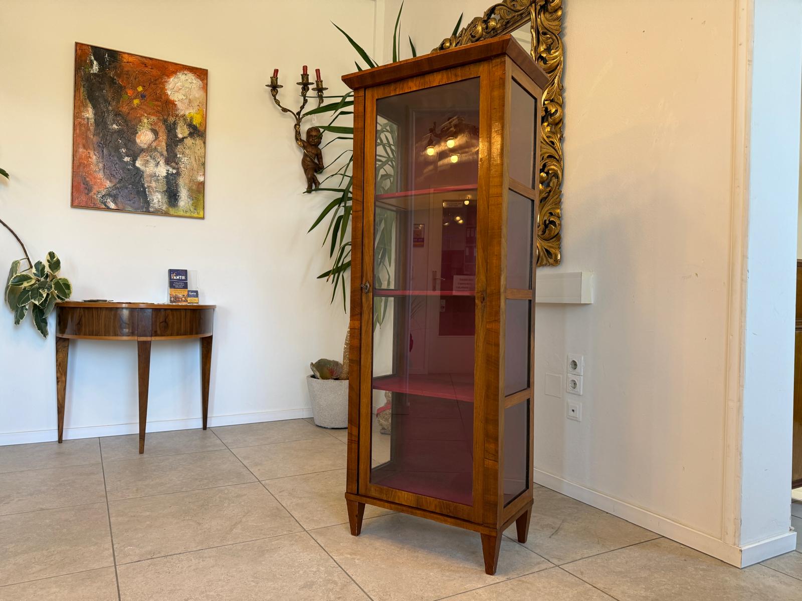 Stilvitrine Biedermeier Glasschrank Bücherschrank Antik G2403