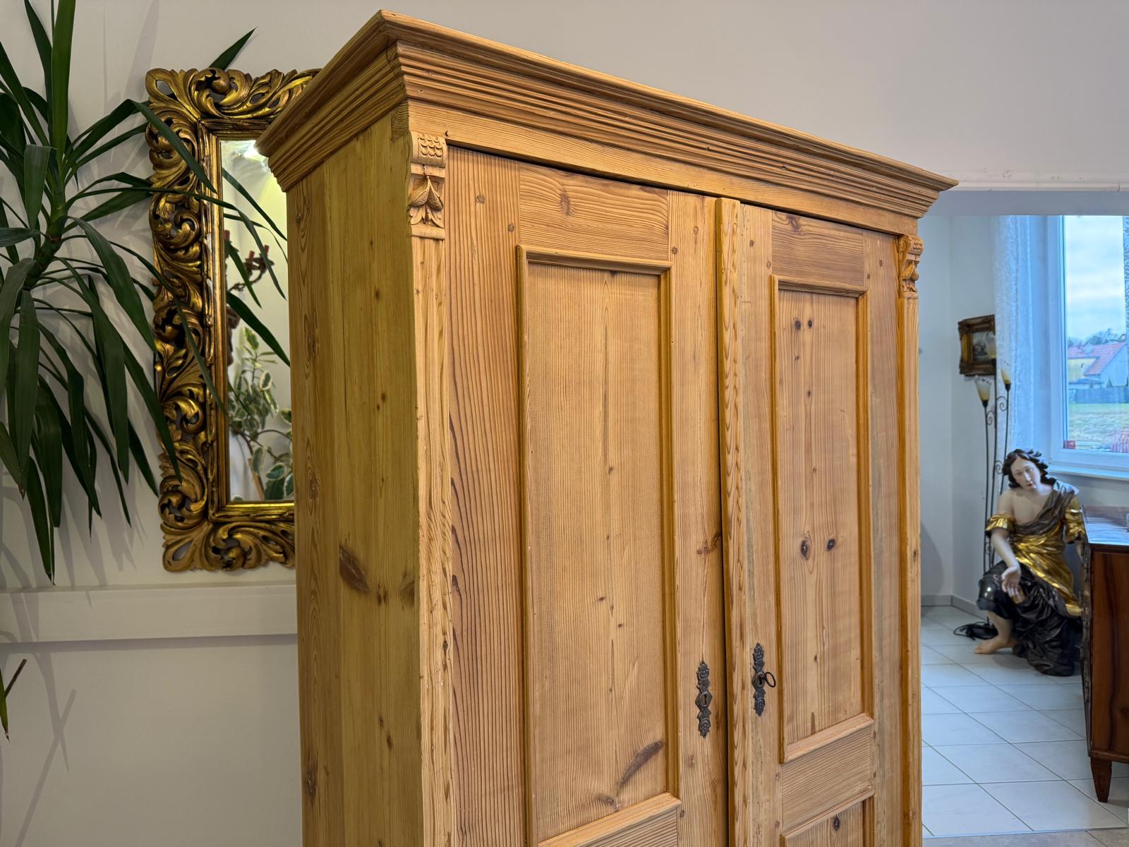 Gründerzeit Bauernschrank Bauernkasten Garderobenschrank Antik D1103