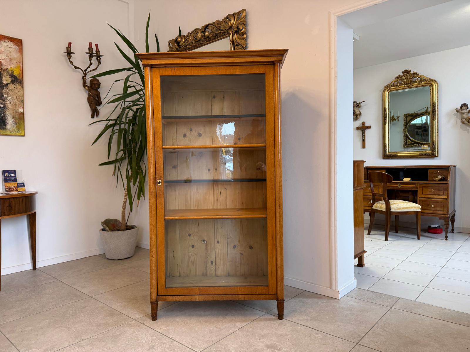 SALE Originale Biedermeier Vitrine Bücherschrank Sammlervitrine Antiquität G2262
