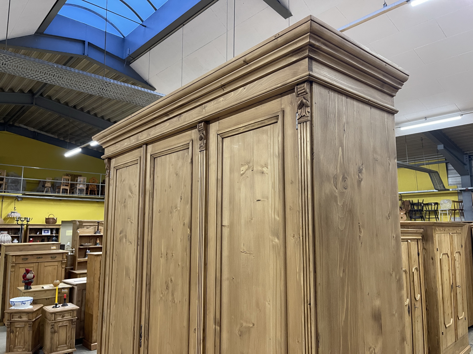 biedermeier-597SQbPRCug3qJM Vollholz Garderobenschrank Bauernschrank Kleiderschrank B2089