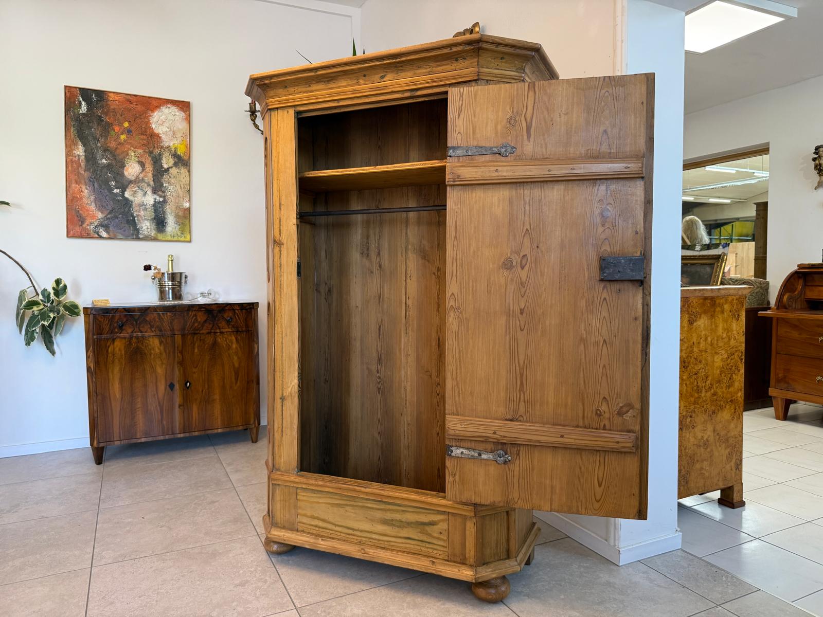 Biedermeier Bauernschrank Naturholzschrank Antiquität G1932