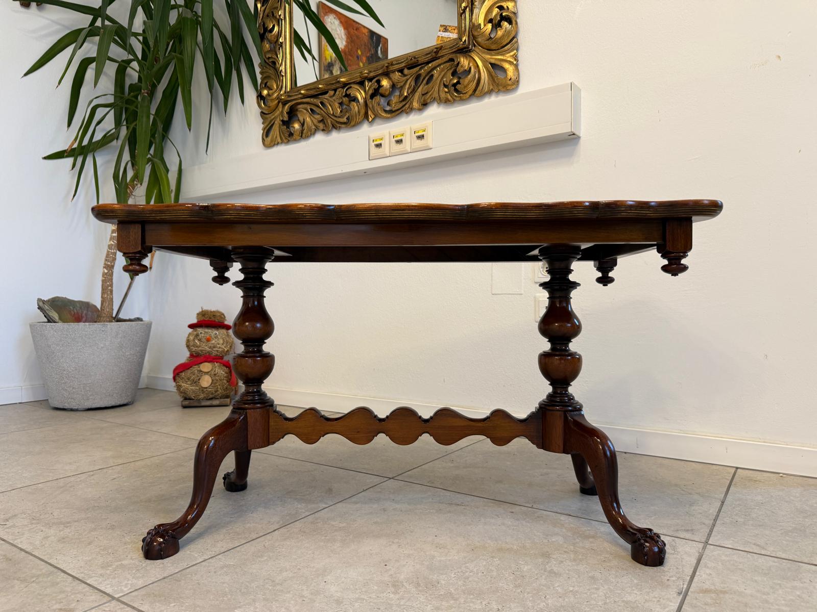 Restaurierter Chippendale Couchtisch Tisch Wohnzimmertisch G2394