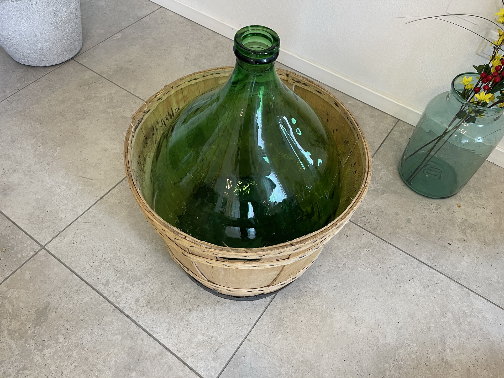 IMG_4369XI1QBkXfotR8W Alte Ballonflasche Weinballon, Gärballon, Ballonflasche A4722