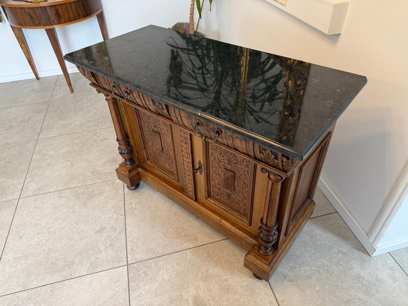 Sale Gründerzeit Anrichte Säulen Kommode Original Waschtisch G2248