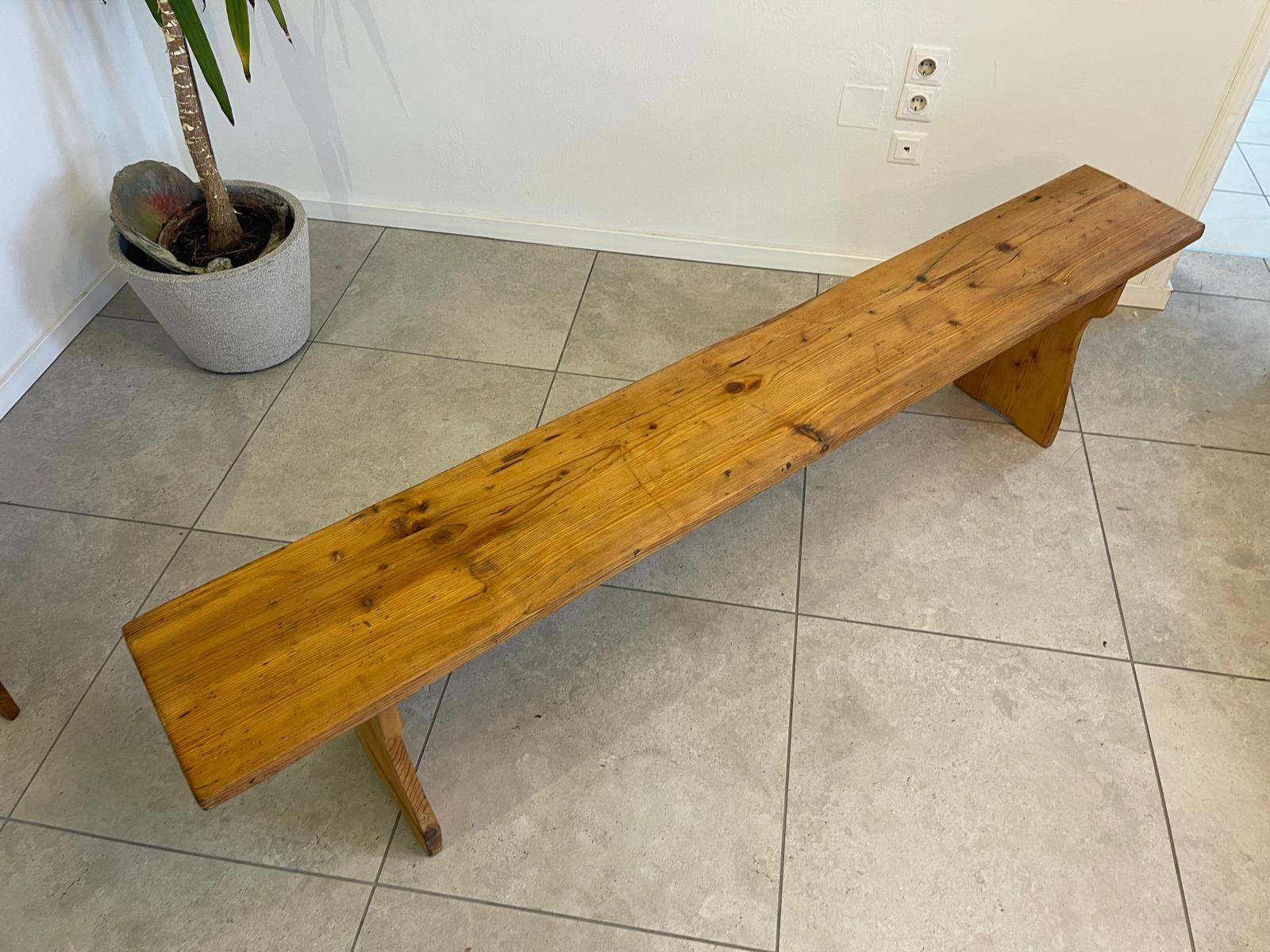 Altes  Bankerl Sitzbank Bankerl Massivholz Bauernbank 191cm  A5165
