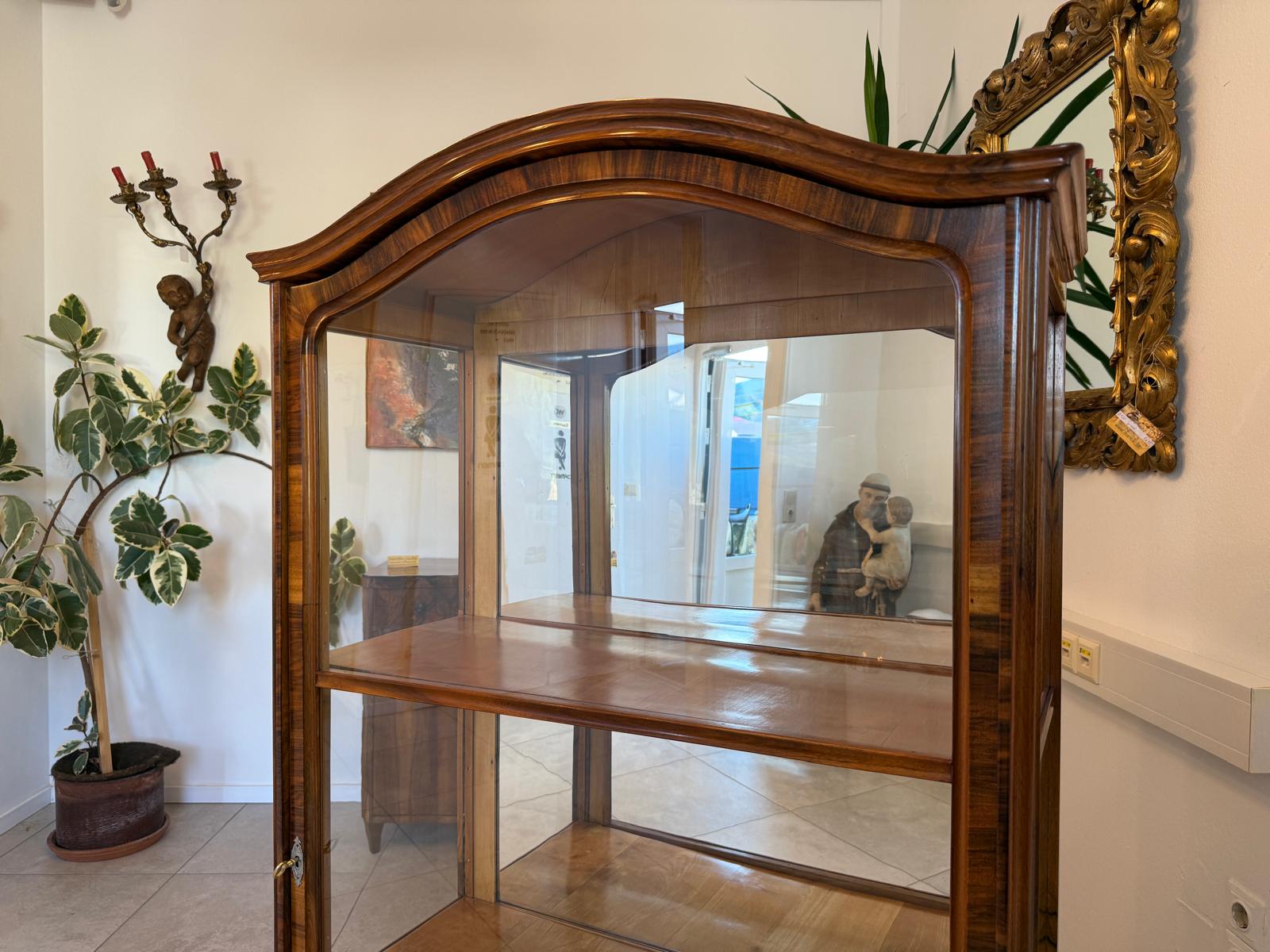 Antiquität Biedermeier Vitrine Bücherschrank Antiquität G1965
