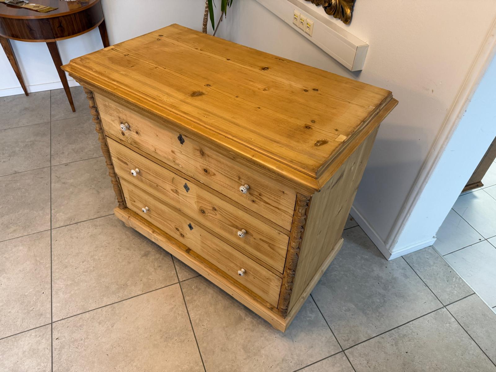 SALE Restaurierte Gründerzeit Kommode Ladenkommode Weichholz D1077