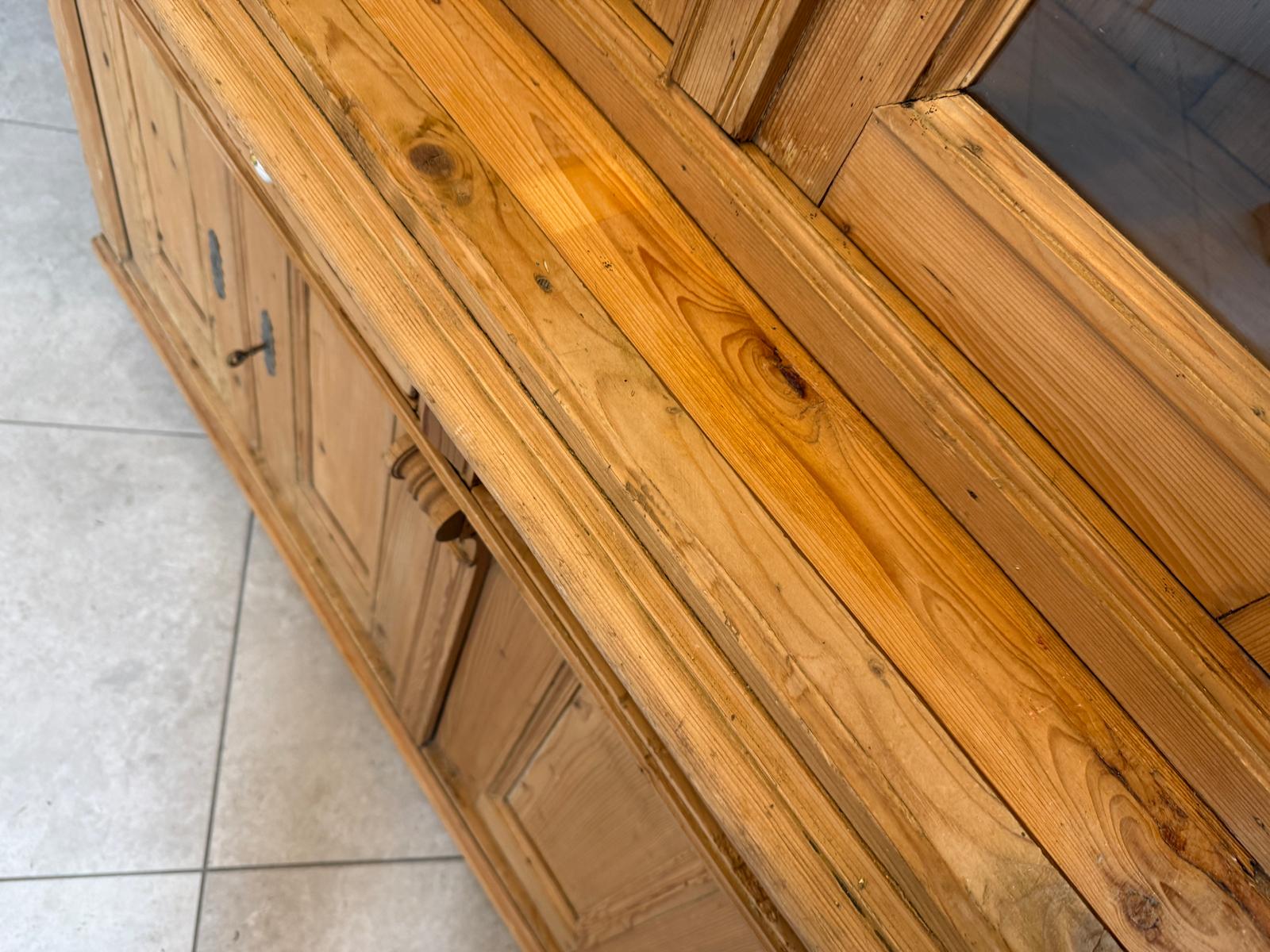 Gründerzeit Naturholschrank Küchenbuffet Küchenschrank Küchenkredenz D1032