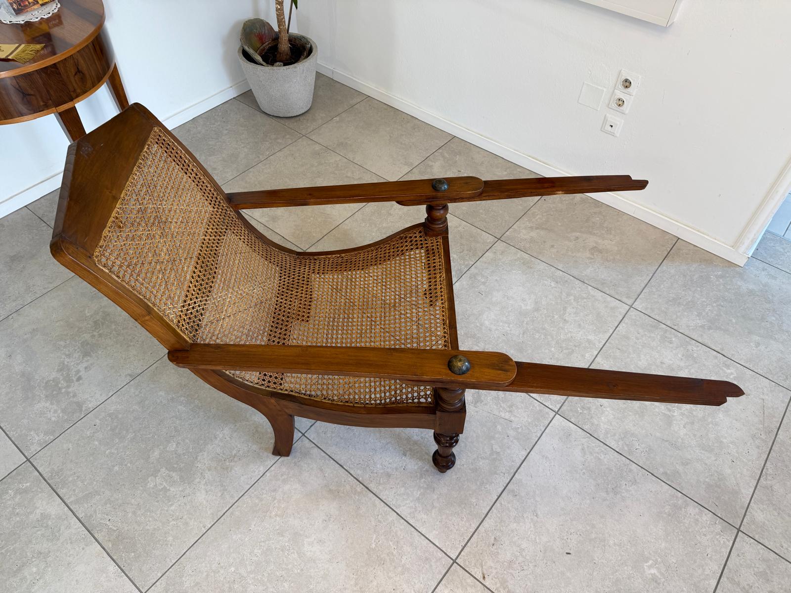 originaler Biedermeier Fauteuil Brokatkstoff Armlehnstuhl Intarsiert Nr. 8499