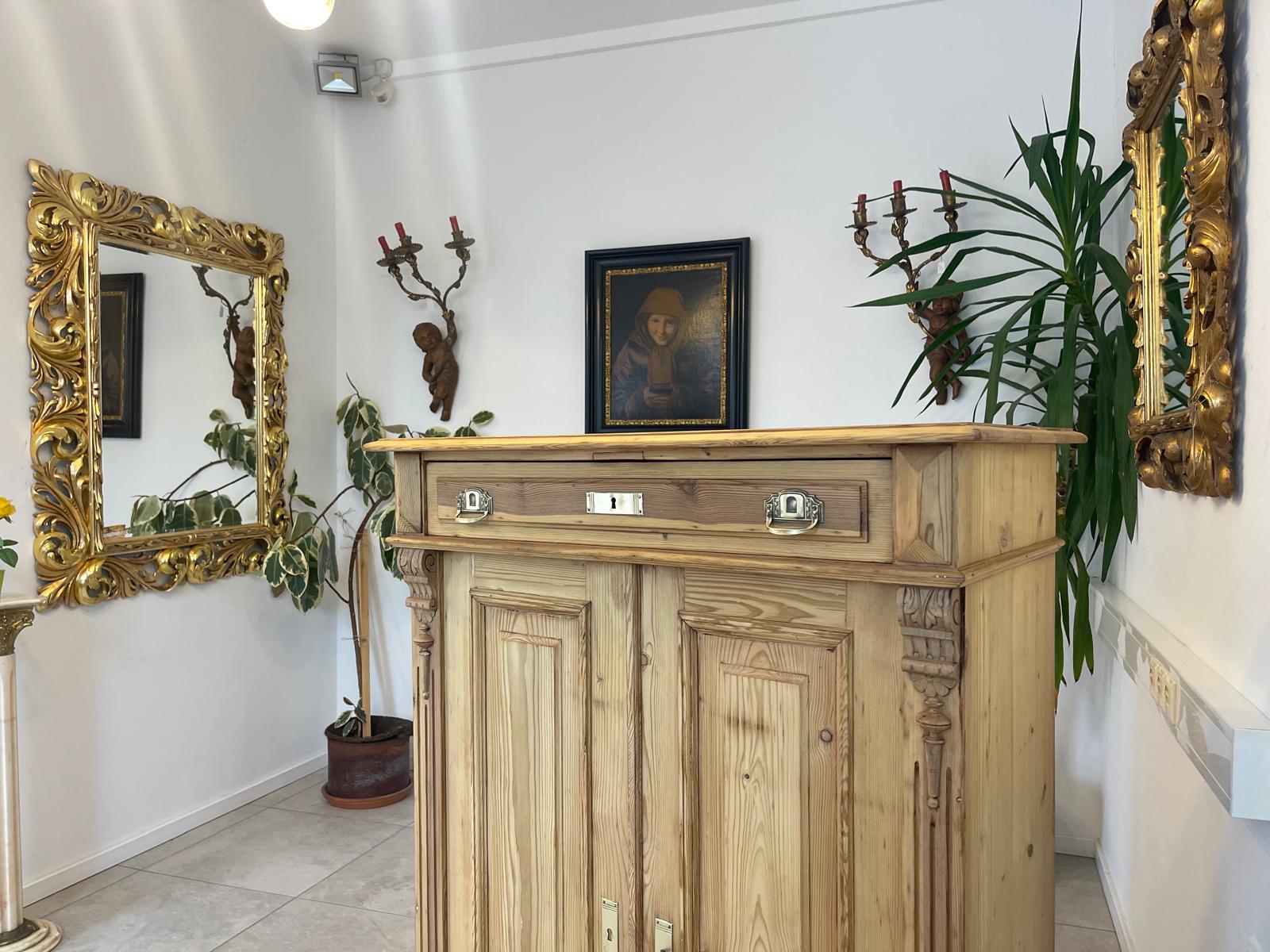 Biedermeier Bauernschrank Halbschrank Vertiko Gründerzeit G1350