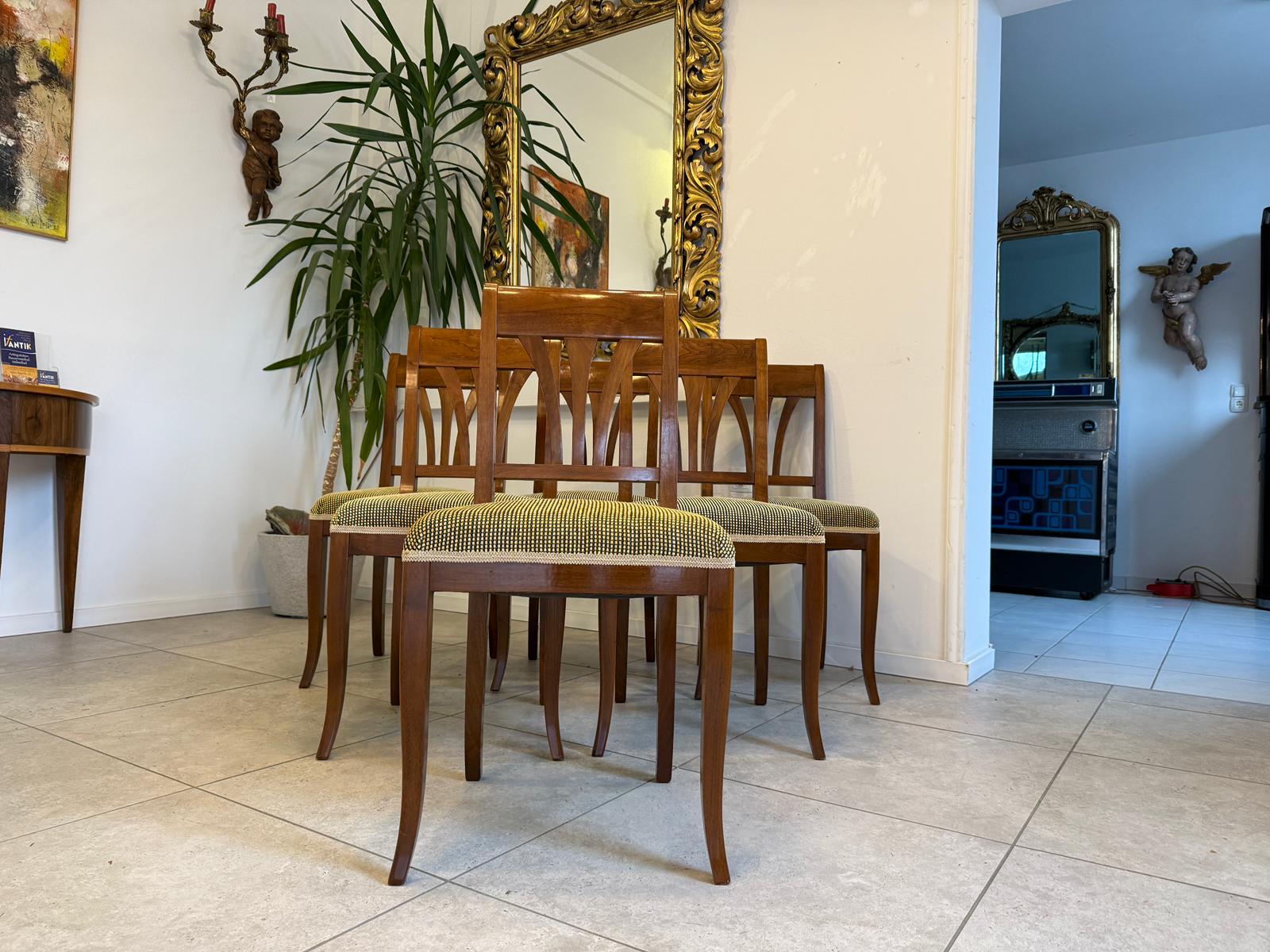 6er Ensemble Stilsessel Biedermeier Zeit Biedermeier Stil Stilmöbel D1092