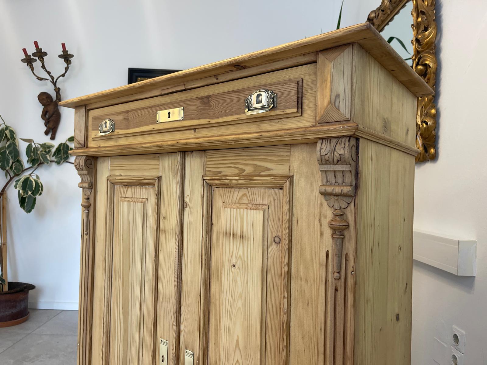 Biedermeier Bauernschrank Halbschrank Vertiko Gründerzeit G1350