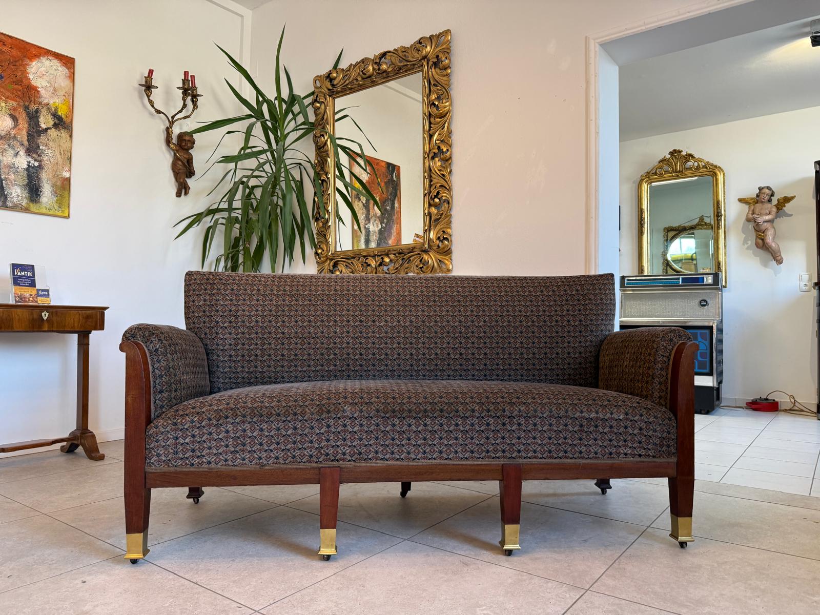 (SALE) Jugendstil  Sofa Original Diwan Couch Couch D1231