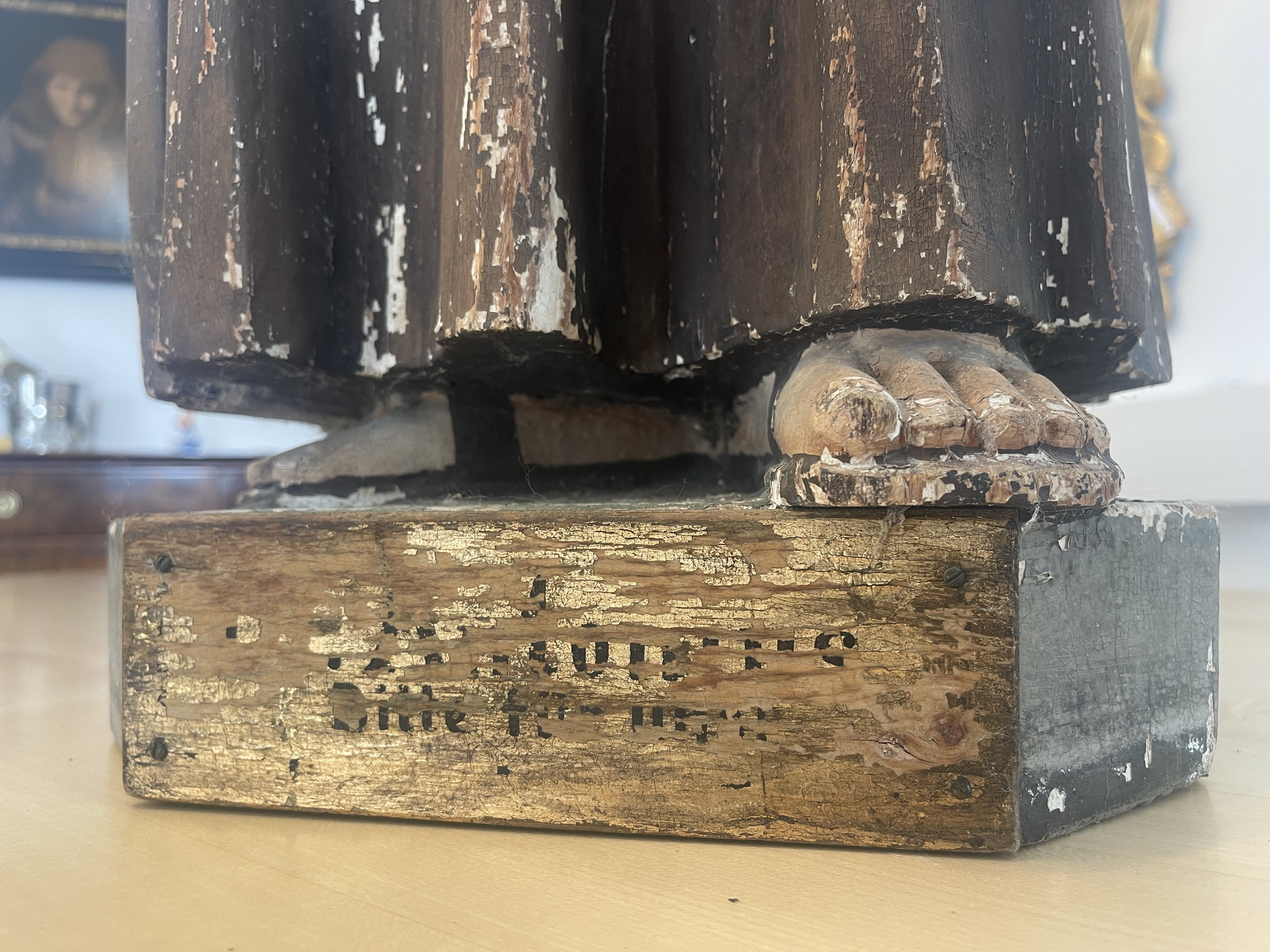Bauernschrank_65GDa1czYm7E3n7 Barocker Antonius mit Kind Holzfigur A4274