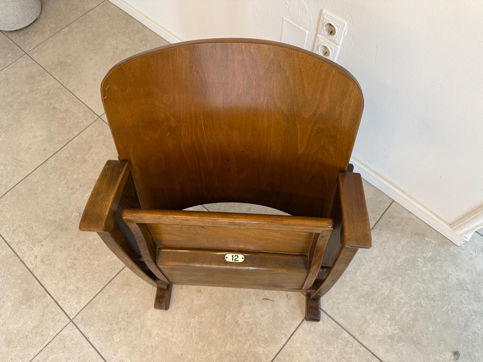 Original Wiener Kinosessel 1er Sitz Klappstuhl Stuhl Nostalgie Sessel G1728