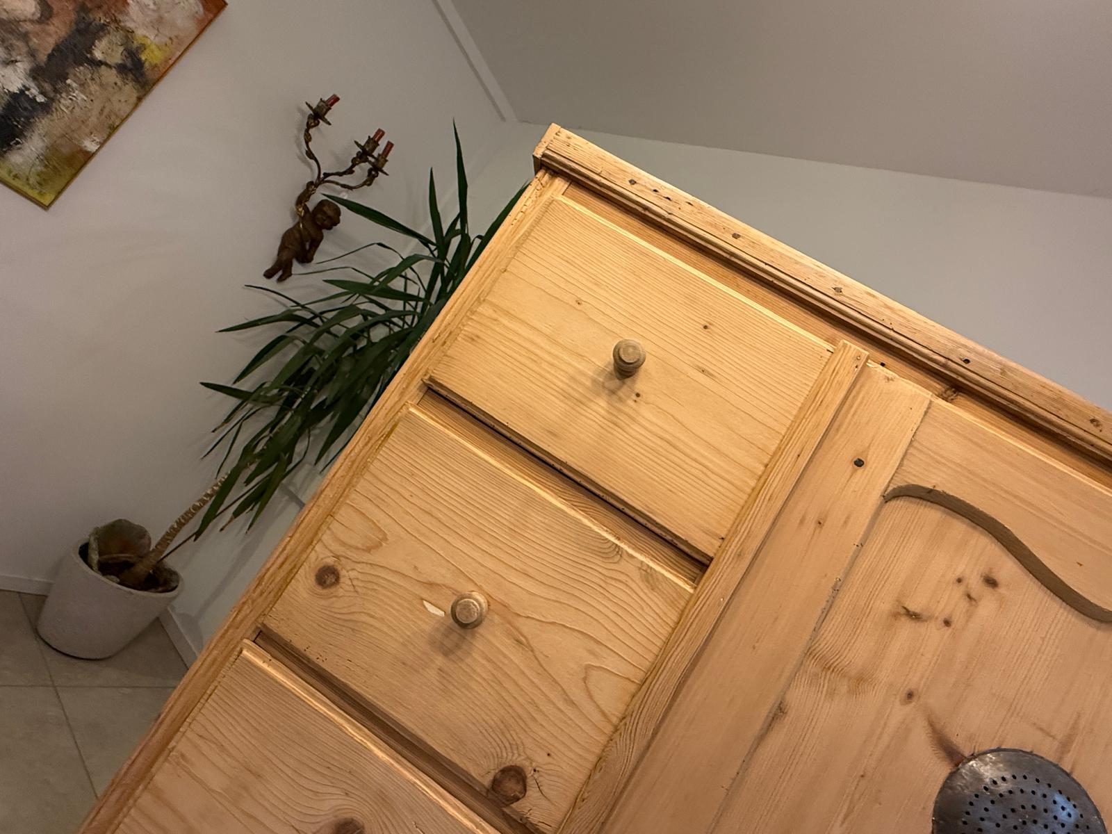 Uriger Biedermeier Brotschrank Almerschrank Speiskasten Bauernkasten G2246