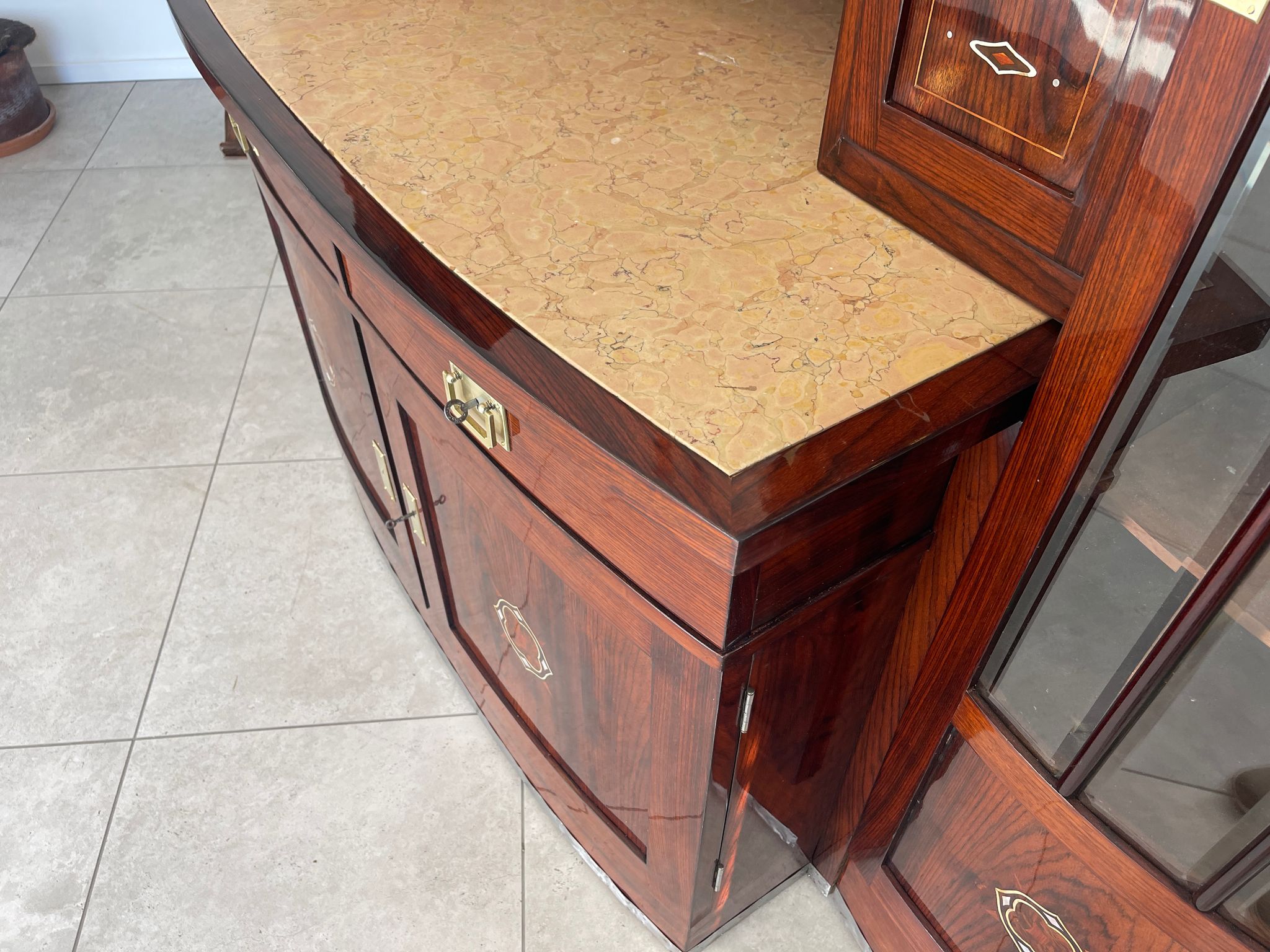 Sale Restauriertes Jugendstil Designerbuffet Bibliotheksschrank Antiquität G1379
