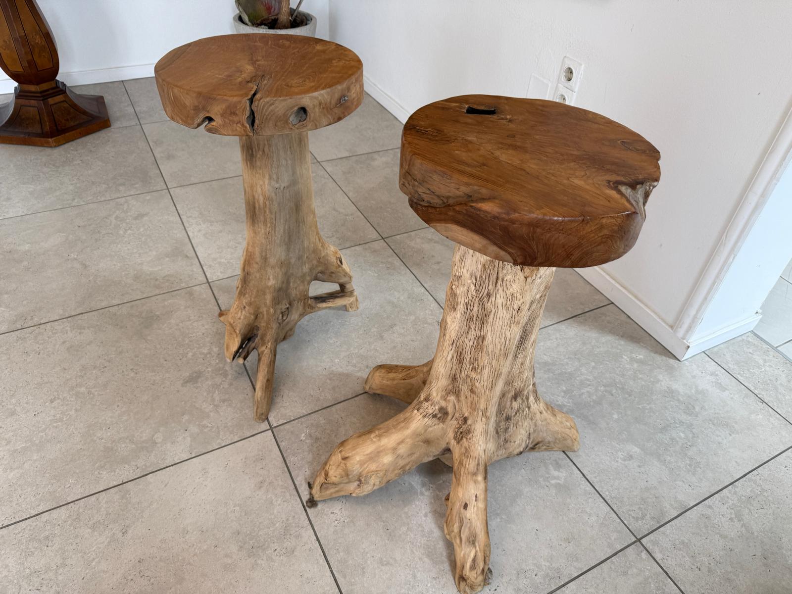 2 Barhocker Thresenstuhl Bauernhocker Hocker D2363