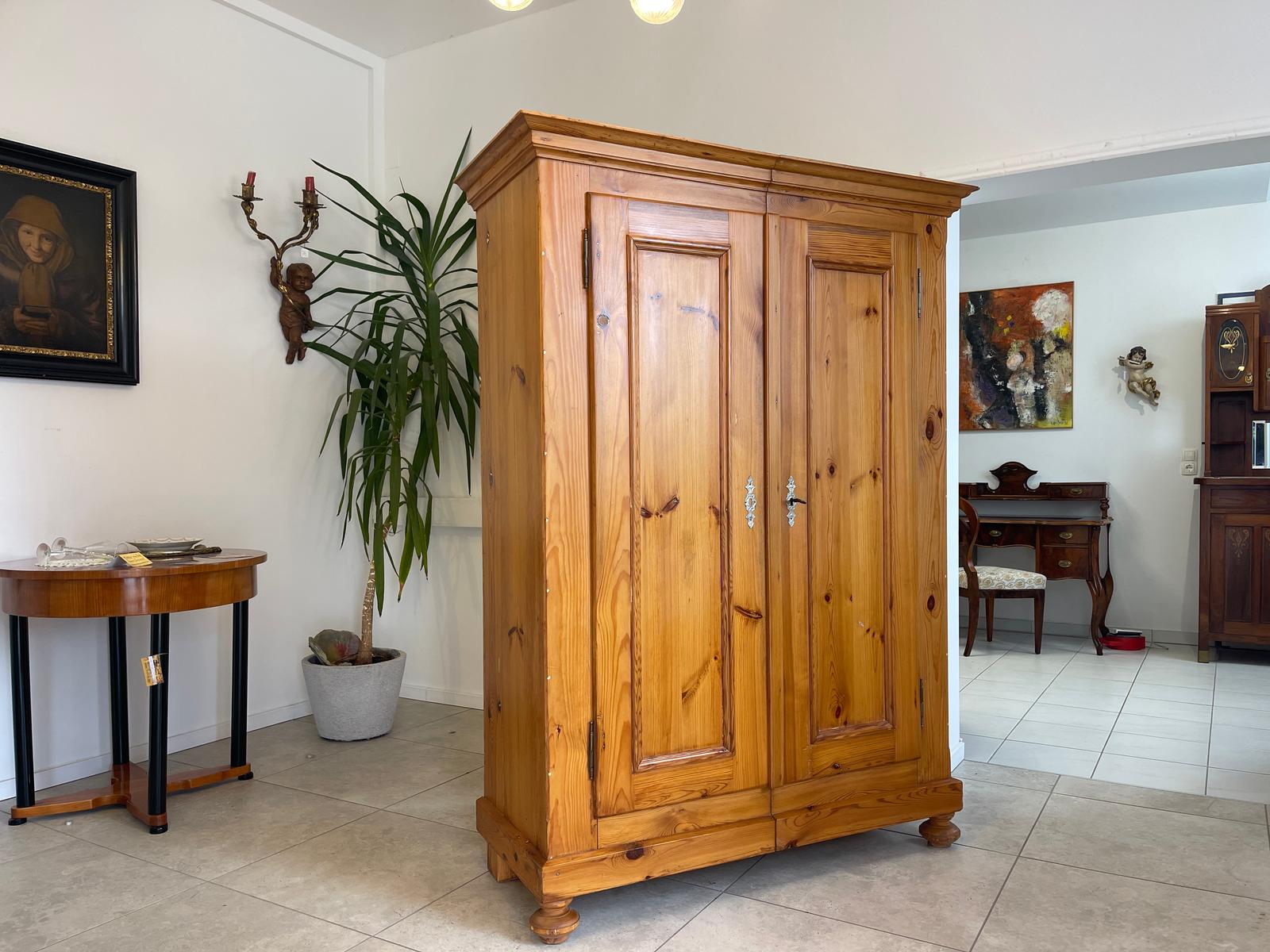 Biedermeier Bauernschrank Naturholzschrank Bauernkasten Bauernmöbel G1232