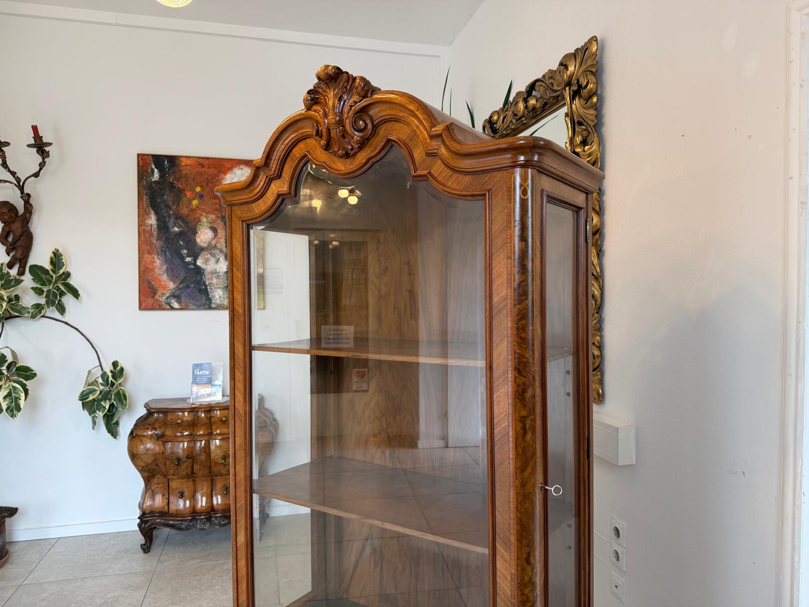 Originle Chippendale Vitrine Traumexemplar Sammlervitrine Antiquität D1162