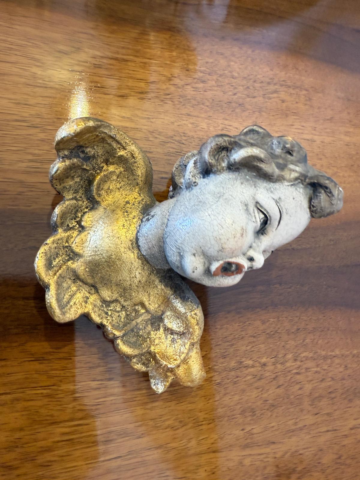 Hölzerner Engelkopf Engel Holzschnitzerei G2874 Kopie