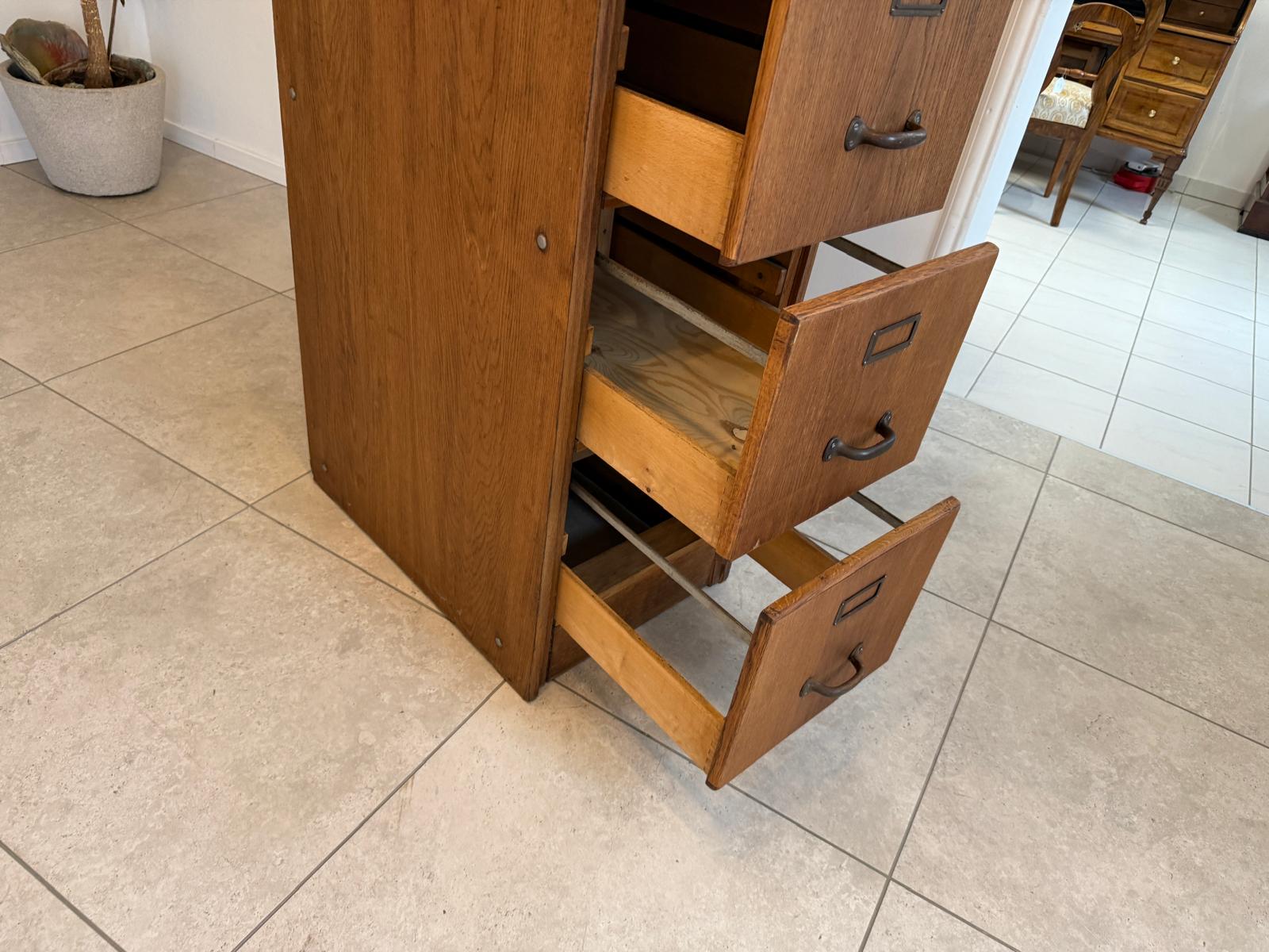 Original Jugendstil-Hängeregisterschrank Büroschrank  Aktenschrank G2112