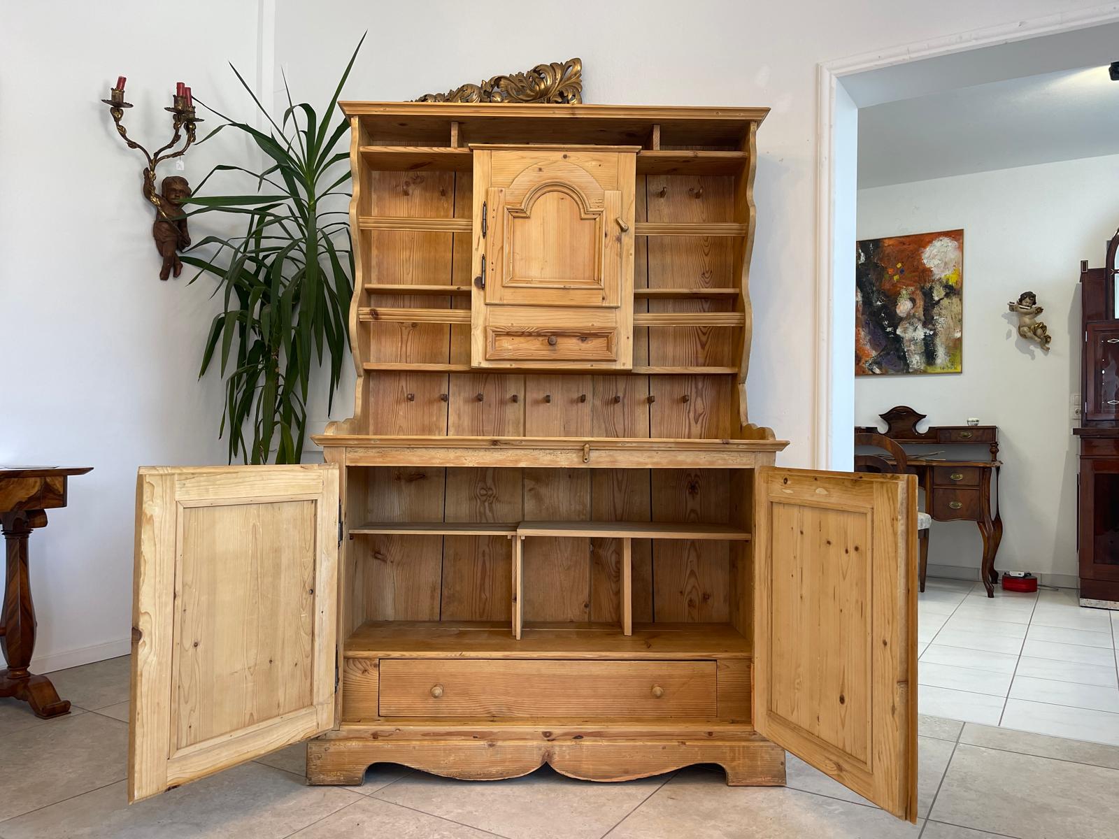 Alte Bäuerliche Aufsatzstellage Anrichte Küchenschrank G1350