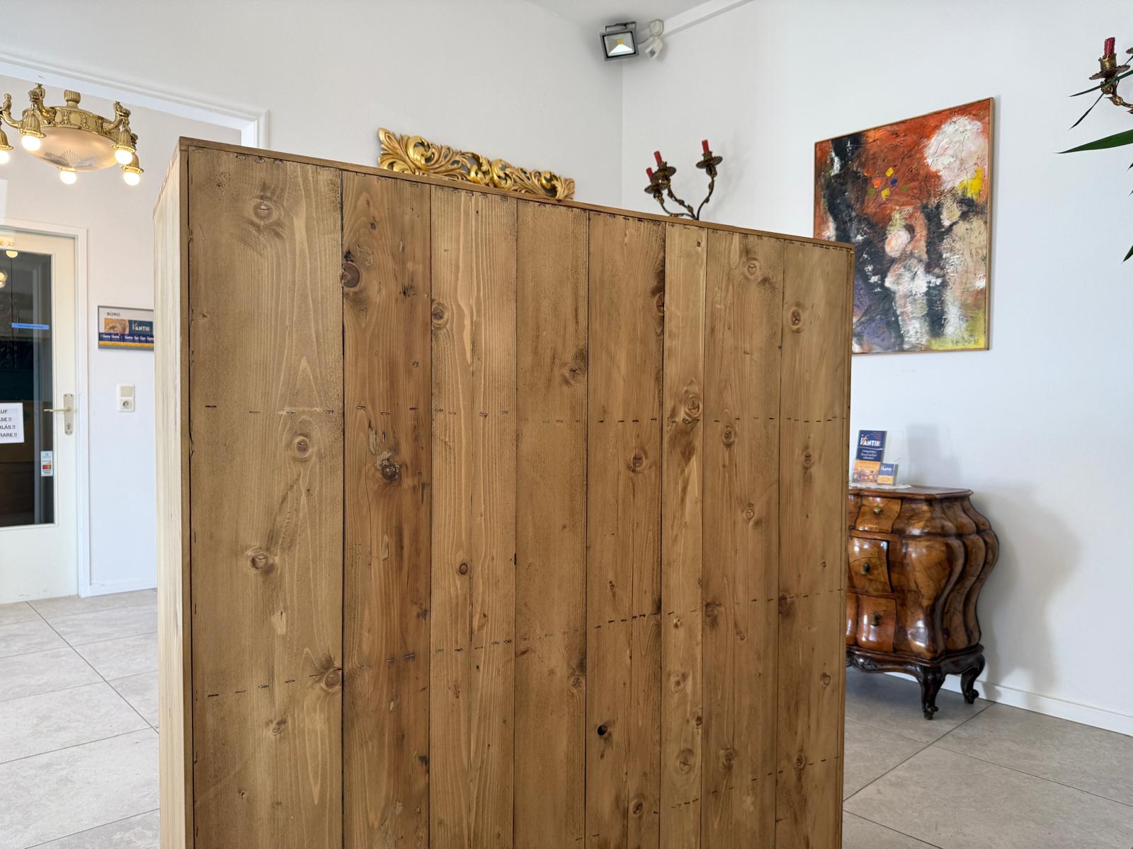 Bäuerliche 8 Ladenkommode Apothekerschrank Altholzkommode Weichholz Antik D1183