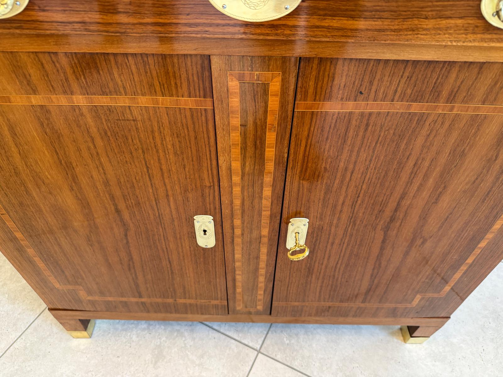 Jugendstil Aufsatzbuffet Antiquität Kredenz Küchenschrank D2697