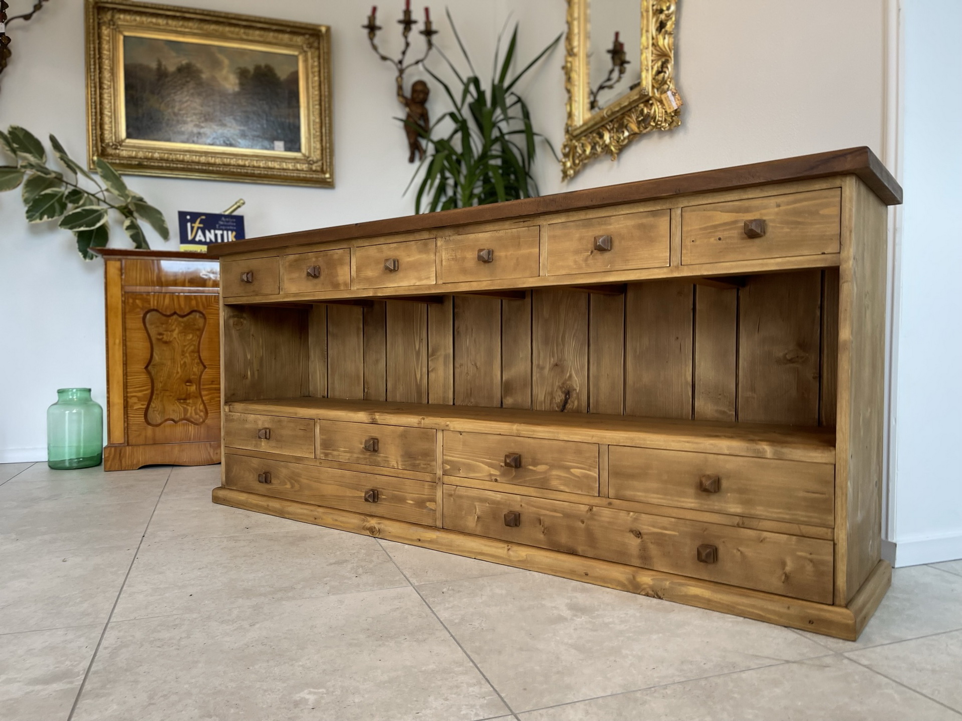 biedermeier-barock_20uSGzUy23pzAqr praktische 12 Laden Kommode Anrichte Sideboard B1215