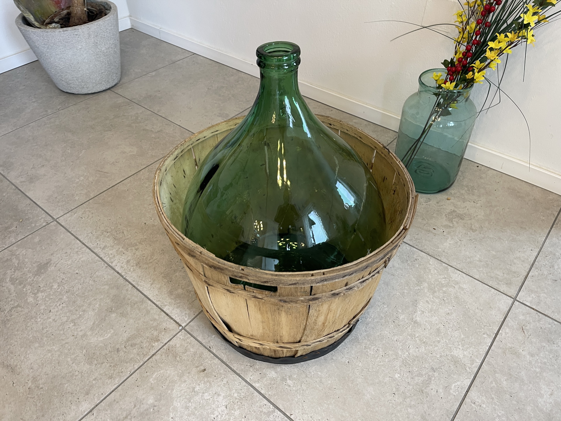IMG_4347 Alte Ballonflasche Weinballon, Gärballon, Ballonflasche A4718