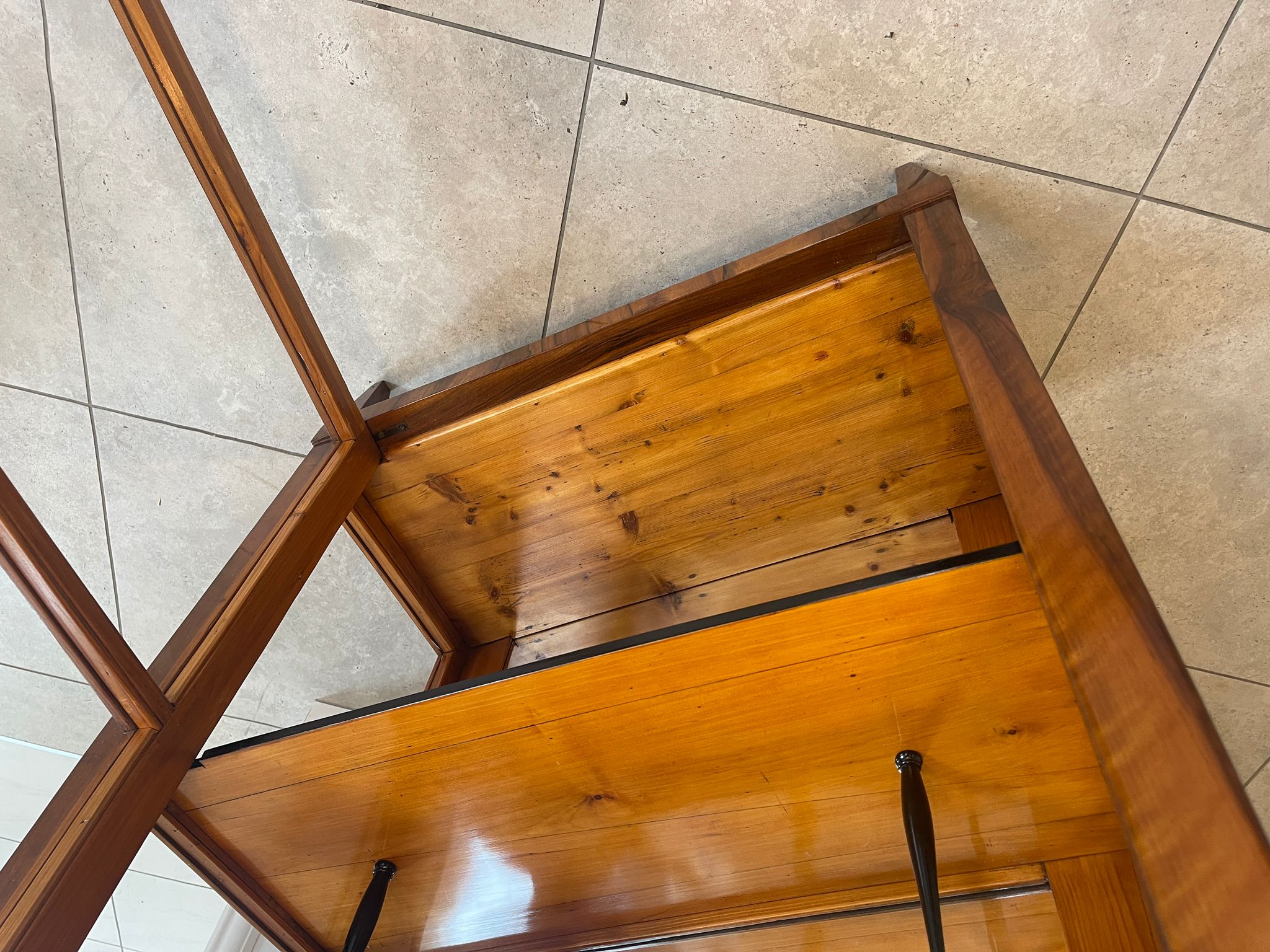 Antiquität Biedermeier Vitrine Bücherschrank A5153