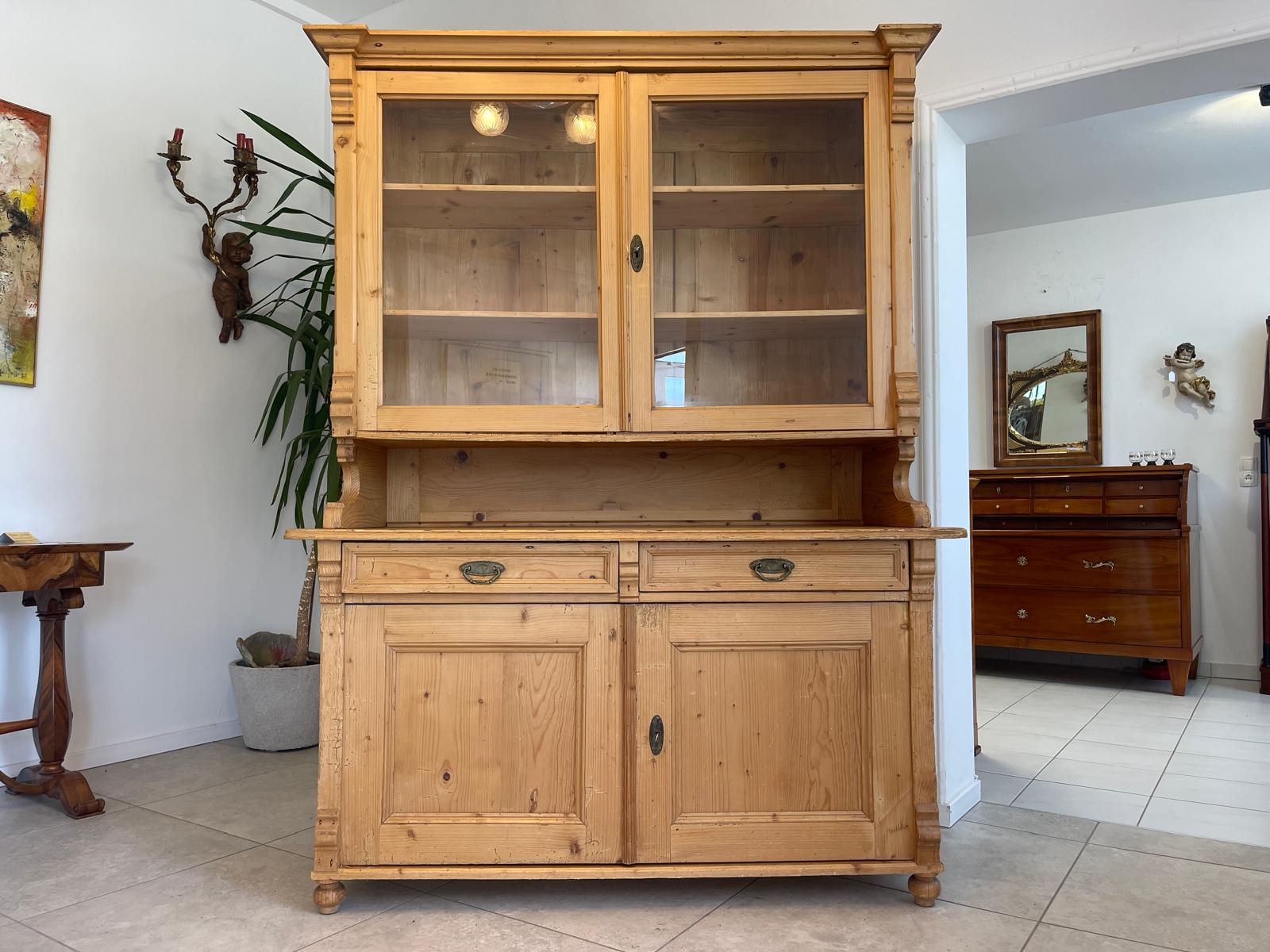 Jugendstil Naturholschrank Küchenbuffet Küchenschrank Küchenkredenz G1710