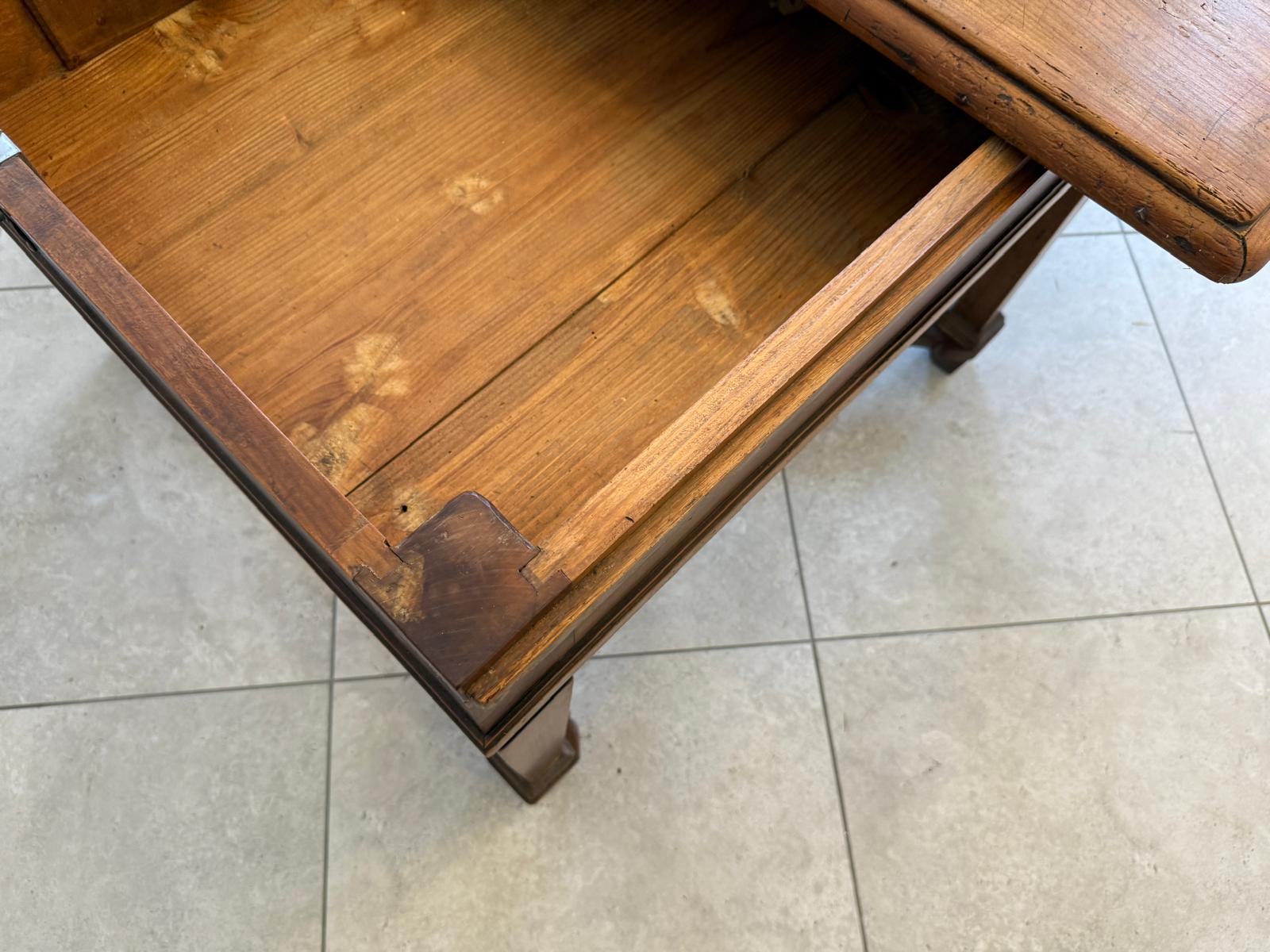 Uriger Burgenländischer Bauerntisch Naturholz Hüttentisch Naturholztisch - G1751