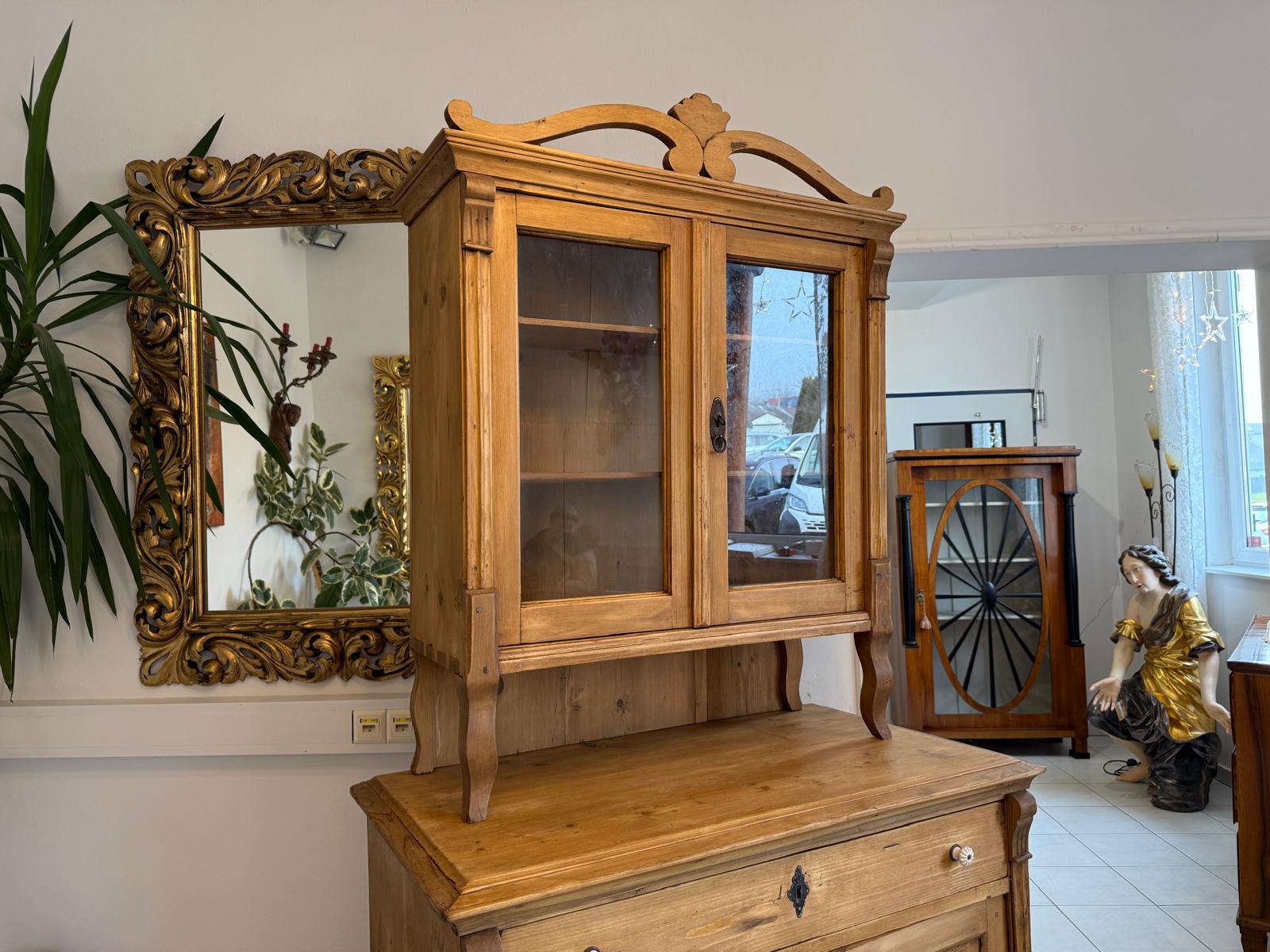 Gründerzeit Naturholschrank Küchenbuffet Küchenschrank Küchenkredenz G2337