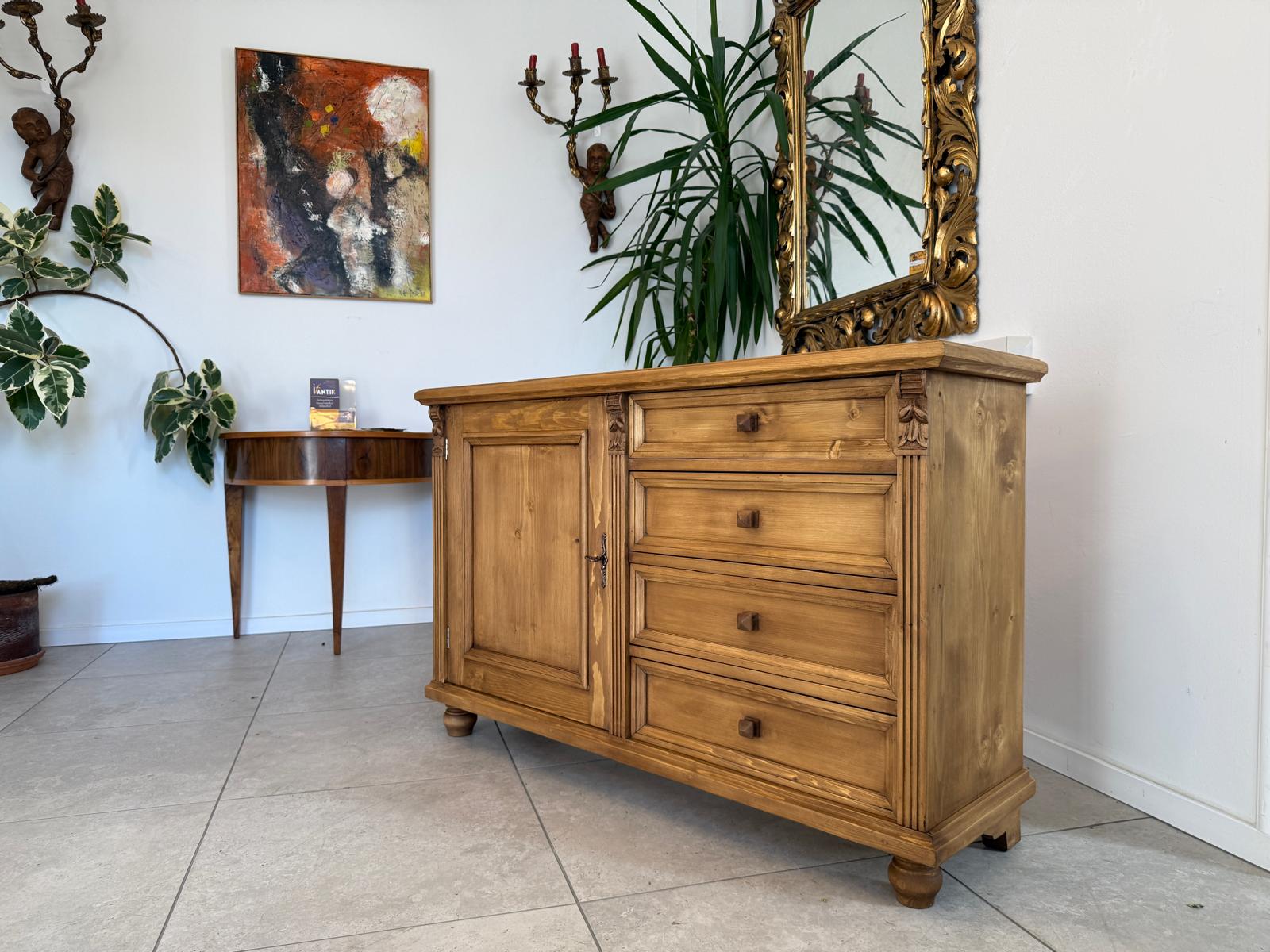 Massivholzkommode Ladenkommode Bauernmöbel Bauernmöbel Bauernschrank G2164